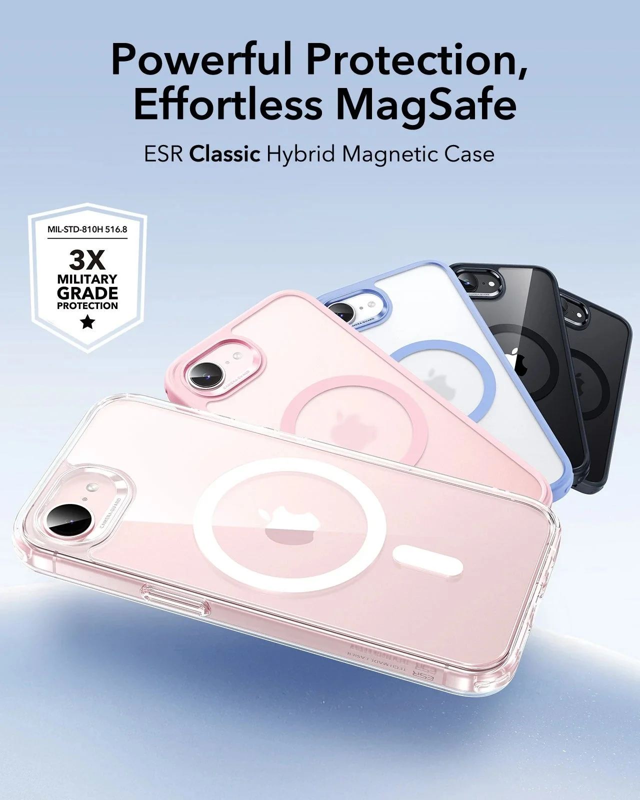 iPhone 17e Classic Hybrid Magnetic Case - Clear - Image 3
