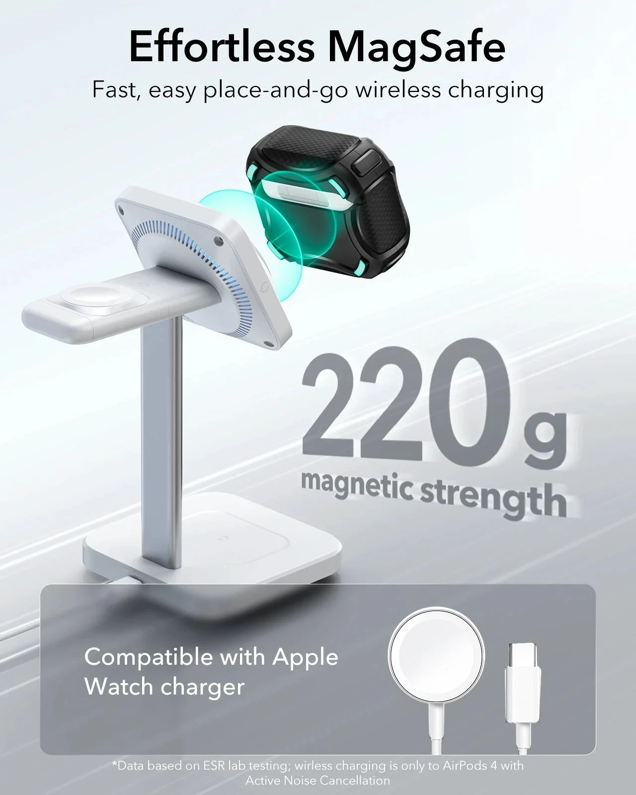 Cyber FlickLock Snap-and-Charge Bundle for AirPods 4 - Dark Blue - Image 7