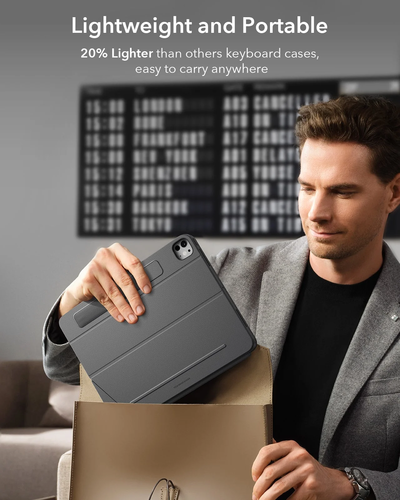 iPad Pro 11" 2025 Bundle Shift Keyboard Case with Geo Digital Pencil - US Layout - Dark Gray - Image 8