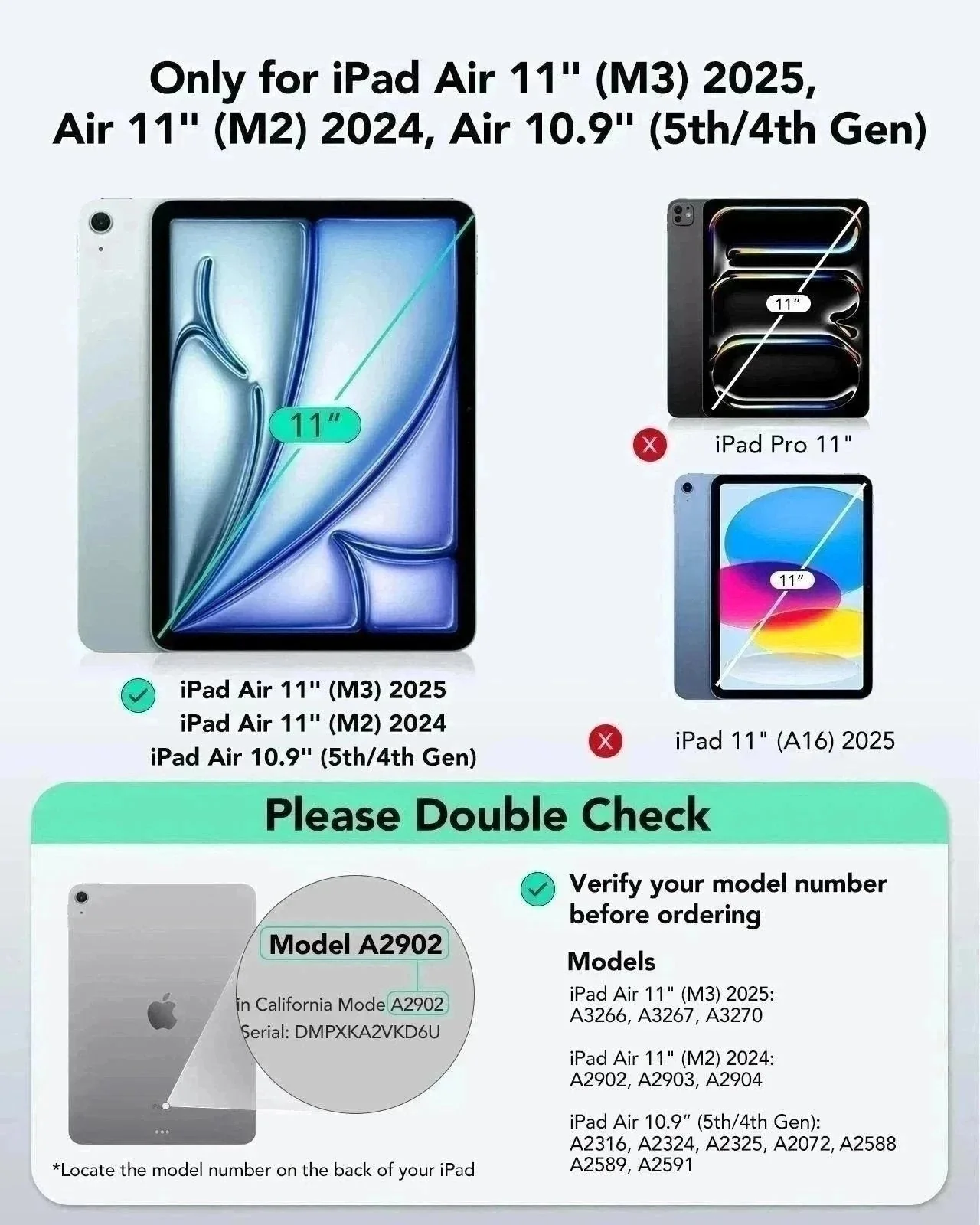 iPad Air 11" (M3) 2025 Flex-Tastaturhülle (abnehmbar) Schutzbundle - DE Layout -Dark Gray - Image 2