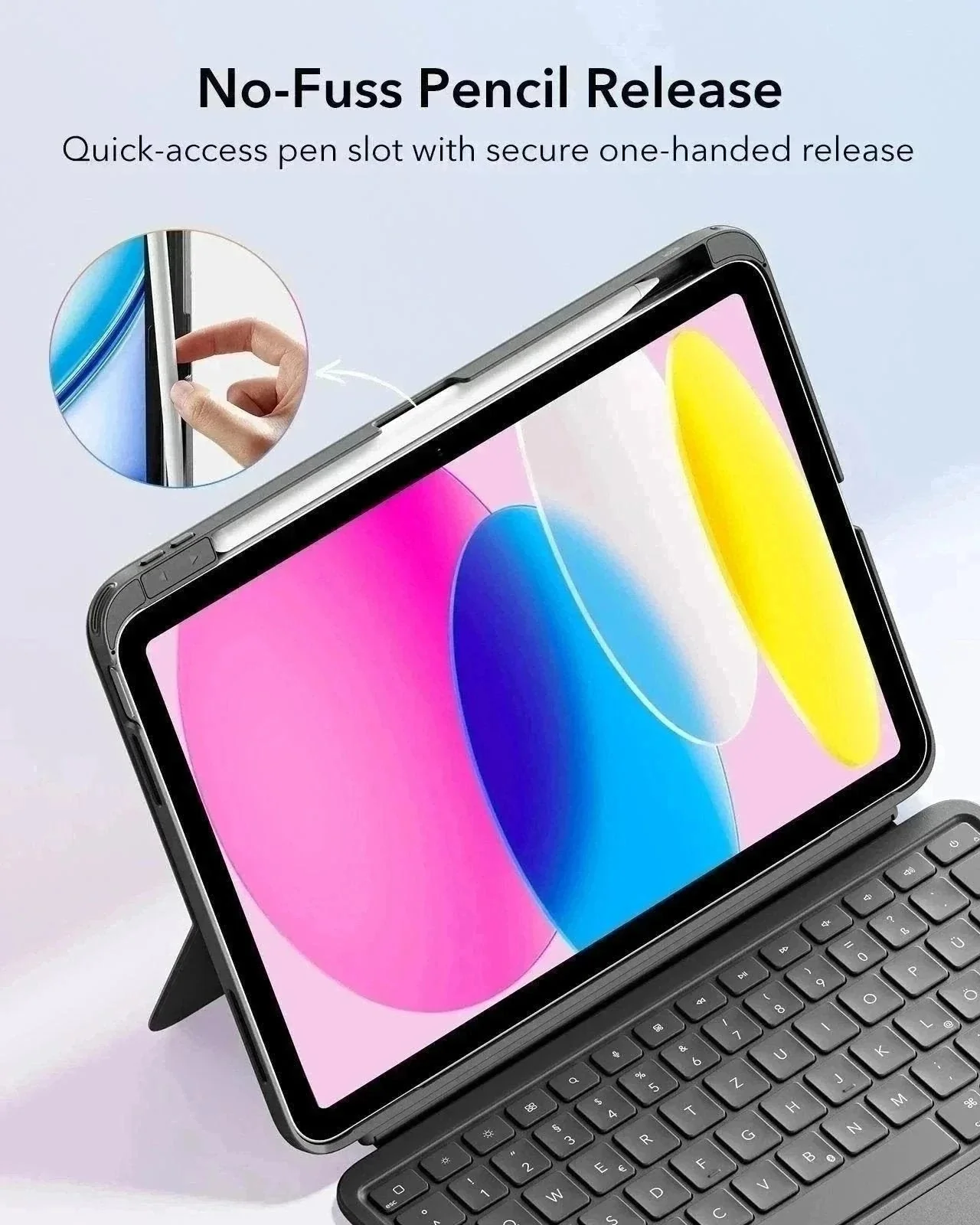 iPad Air 11" (6. Gen) 2024 Flex-Tastaturhülle (abnehmbar) Pencil Bundle - DE Layout -Dark Gray - Image 8