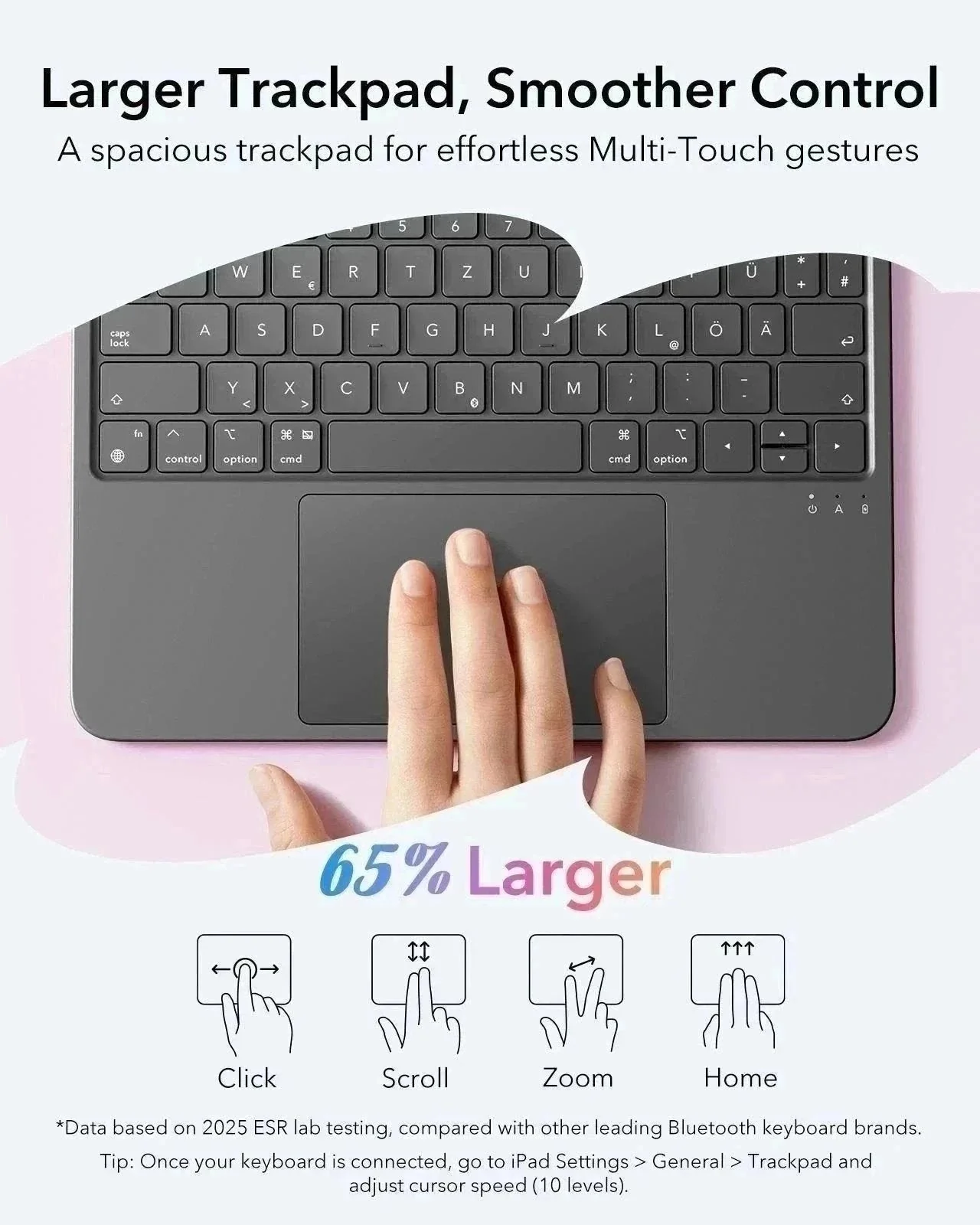 iPad Air 10,9" (5./4. Gen) Flex-Tastaturhülle (abnehmbar) Transformations-Bundle - DE Layout -Dark Gray - Image 5
