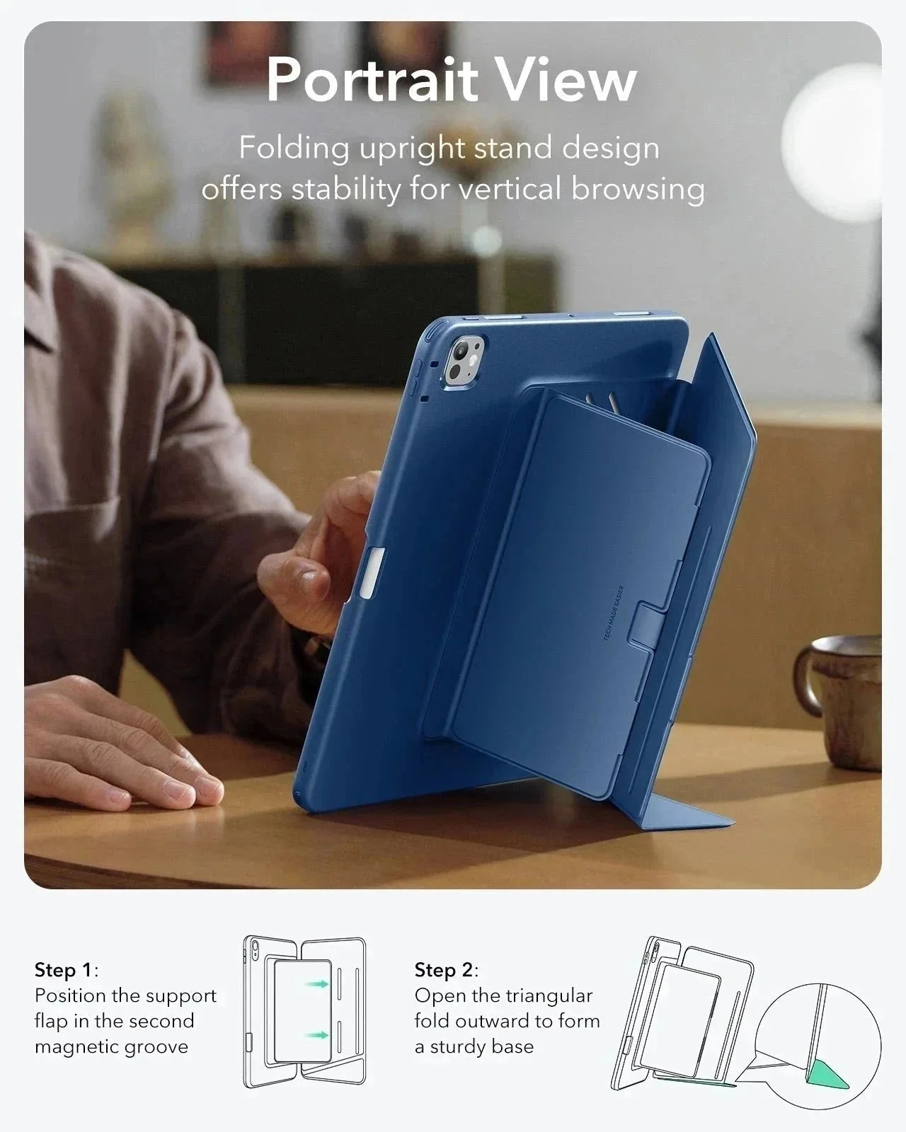 iPad Pro 11ʺ (2025) Flip Transformation Bundle - Navy Blue - Image 5