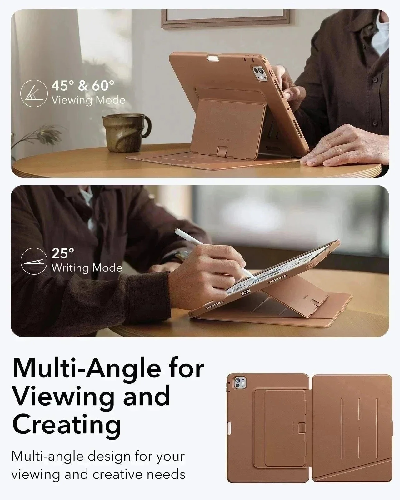 iPad Pro 13ʺ (2025) Flip Magnetic Protection Bundle - Brown - Image 8