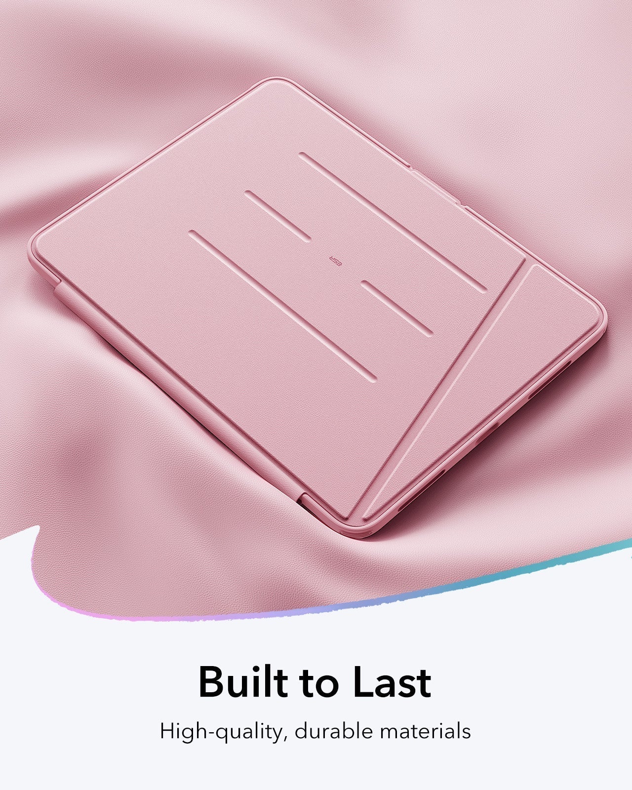 iPad Air 13" (M4) 2026 Flip Magnetic Case with Pencil Holder - Pink - Image 9