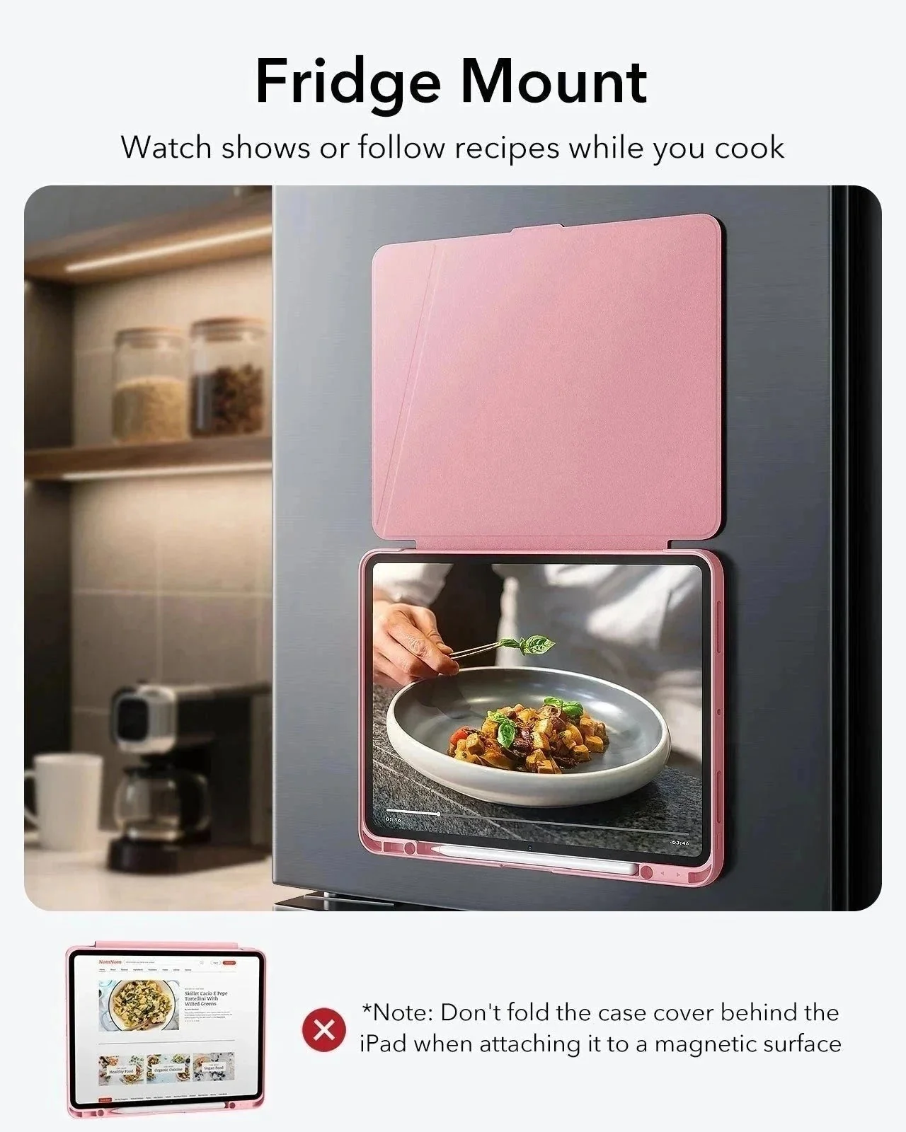iPad Pro 13ʺ (2025) Flip Magnetic Protection Bundle - Pink - Image 8