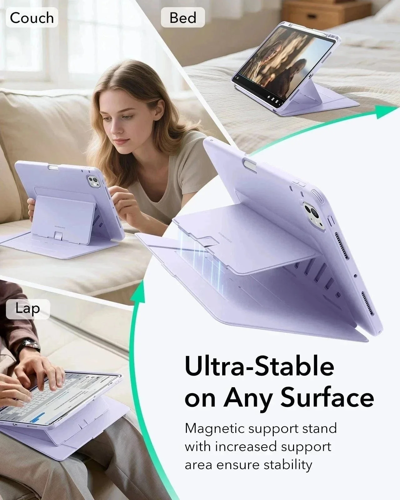iPad Pro 11ʺ (2025) Flip Magnetic Protection Bundle - Purple - Image 4