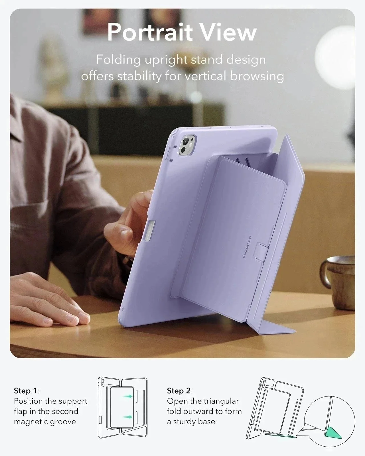 iPad Pro 11ʺ (2025) Flip Magnetic Protection Bundle - Purple - Image 5