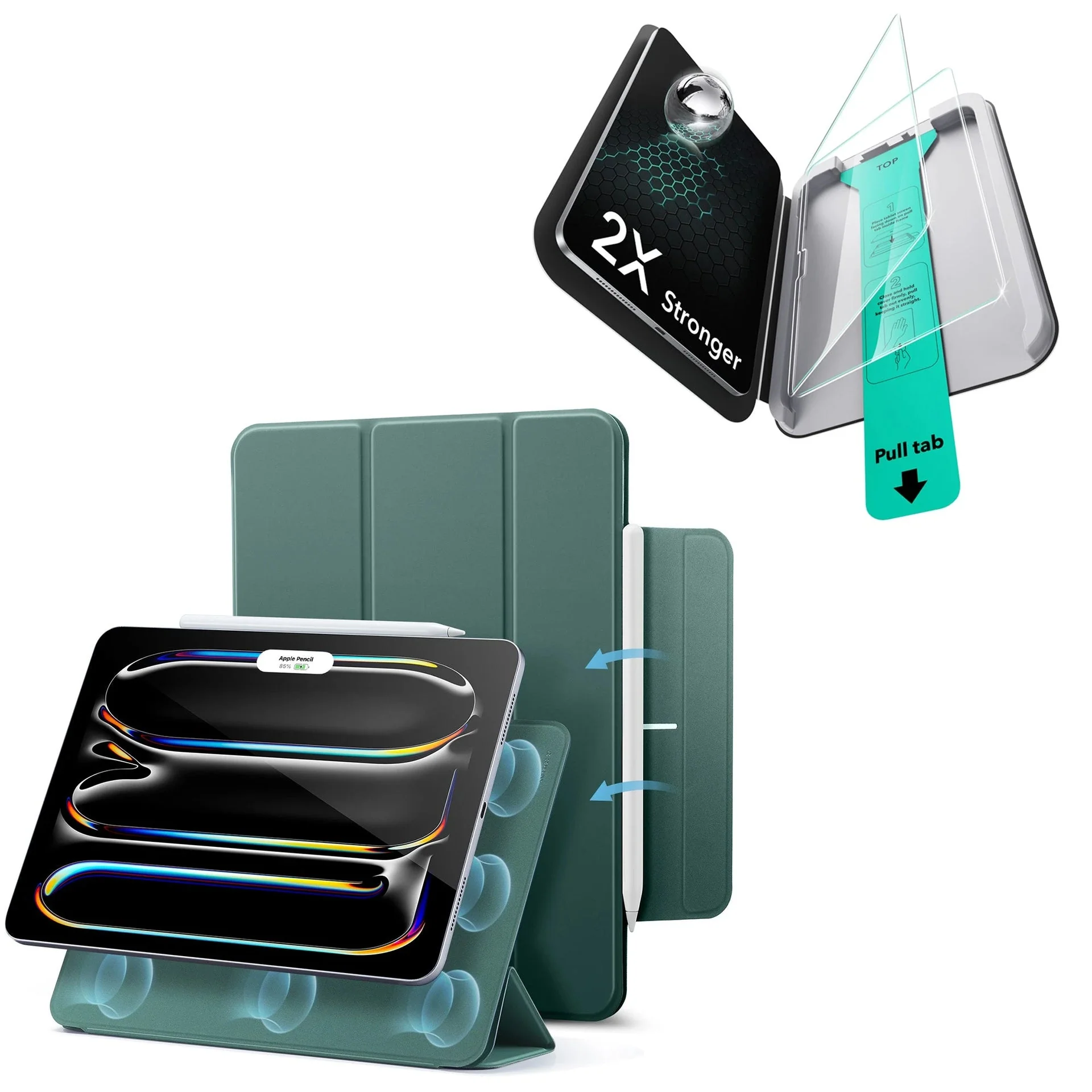 iPad Pro 13ʺ (2025) Rebound Protection Bundle - Forest Green