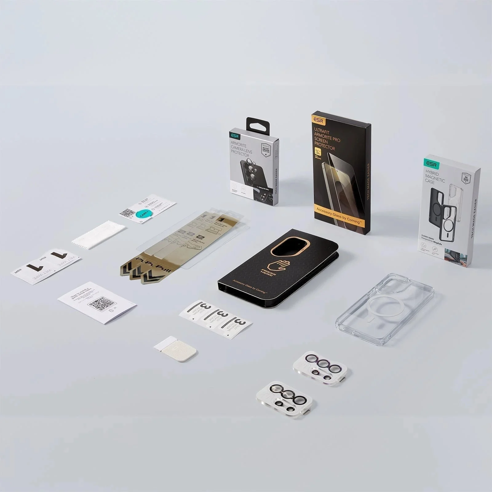 Galaxy S26 Ultra Bundle Classic Hybrid Magnetic Case and Armorite® Pro Screen Protector - Frosted Black - Image 2
