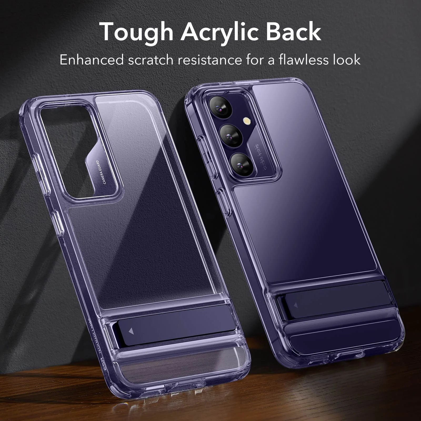 Galaxy S24 Plus Boost Kickstand Case - Clear Purple - Image 6