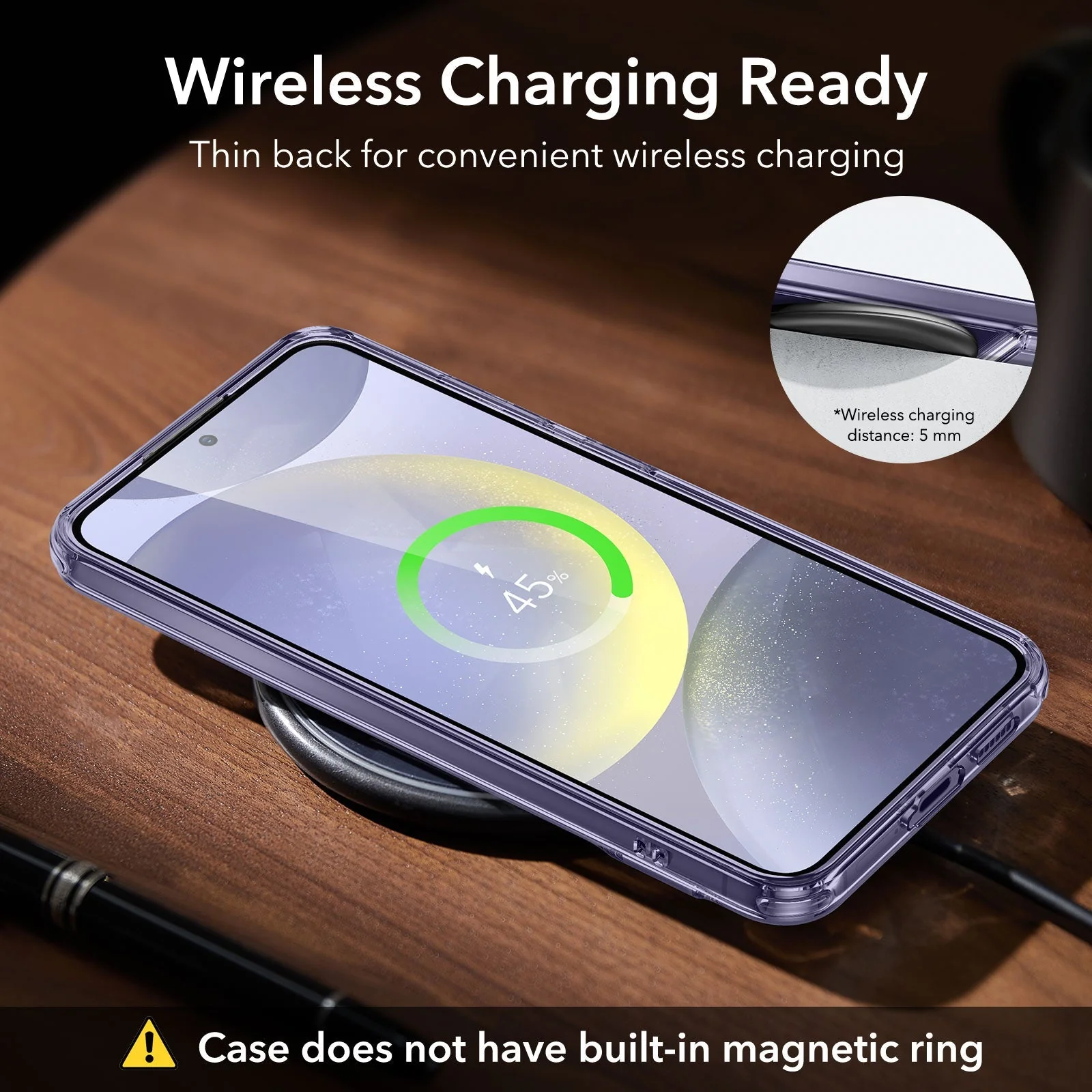 Galaxy S24 Plus Boost Kickstand Case - Clear Purple - Image 7