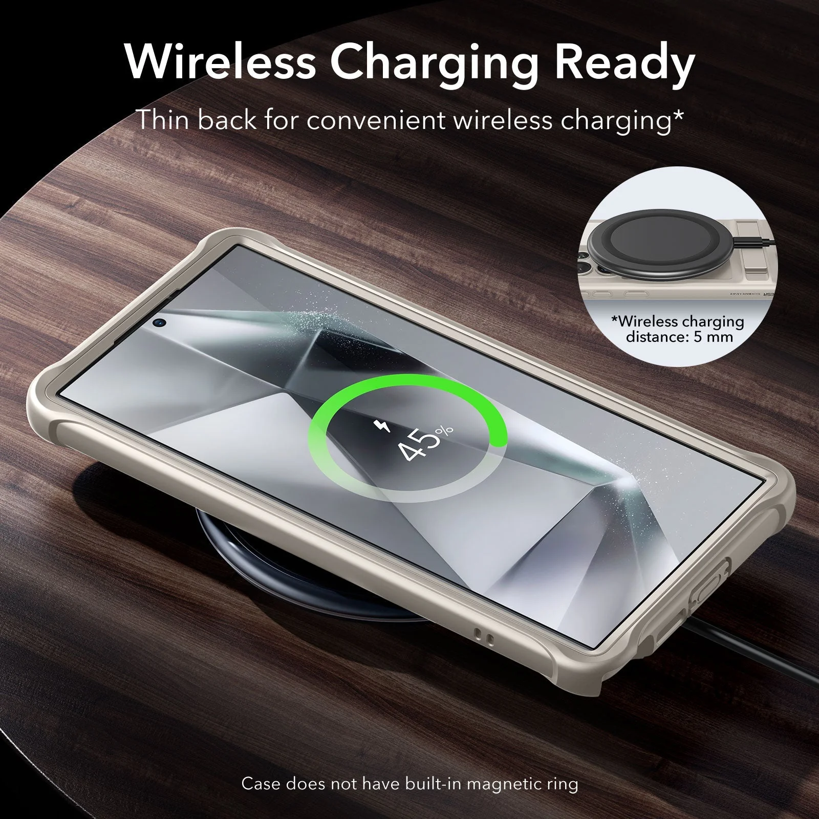 Galaxy S24 Ultra Armor Kickstand Case - Clear Grey - Image 8