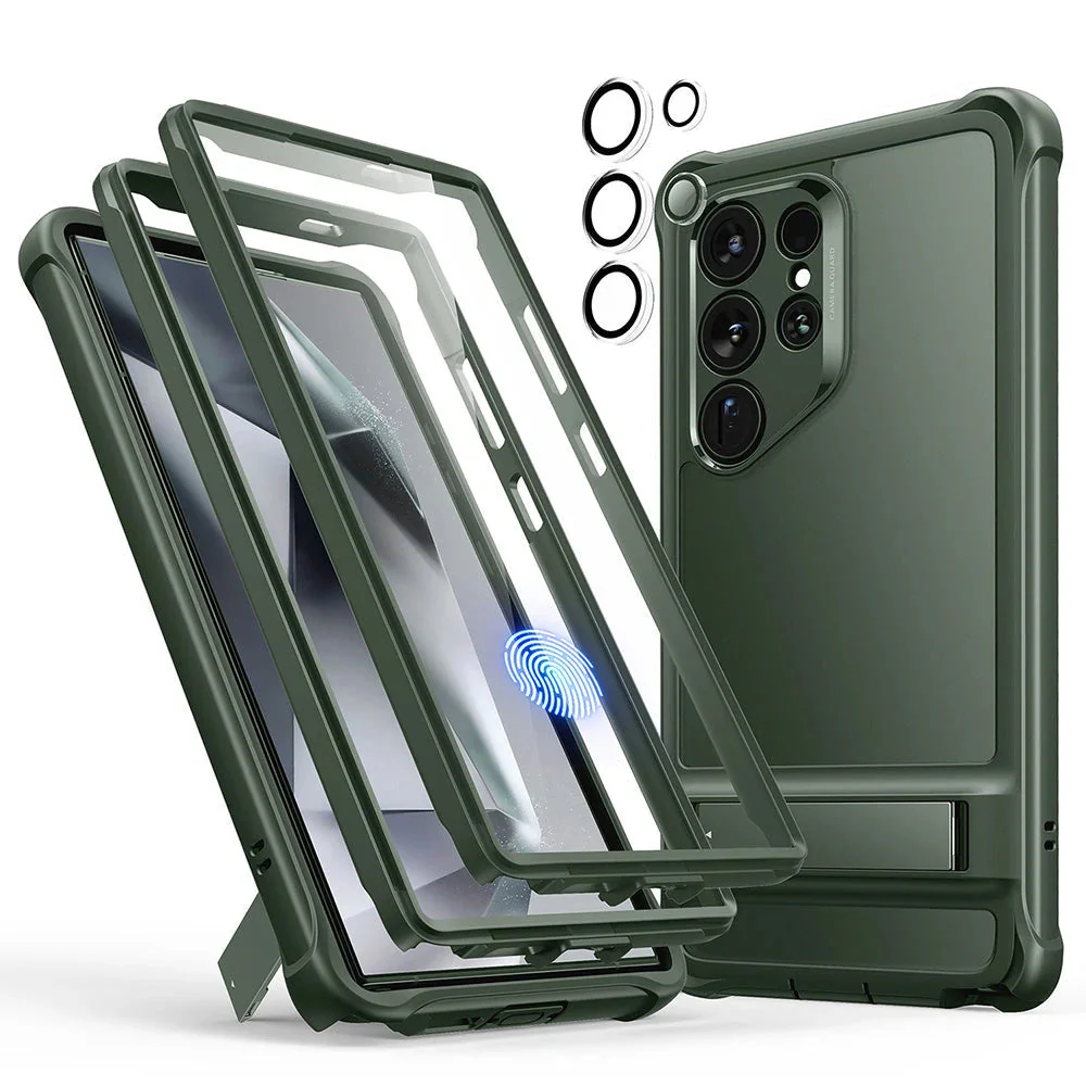 Galaxy S24 Ultra Armor Kickstand Case - Frosted Green