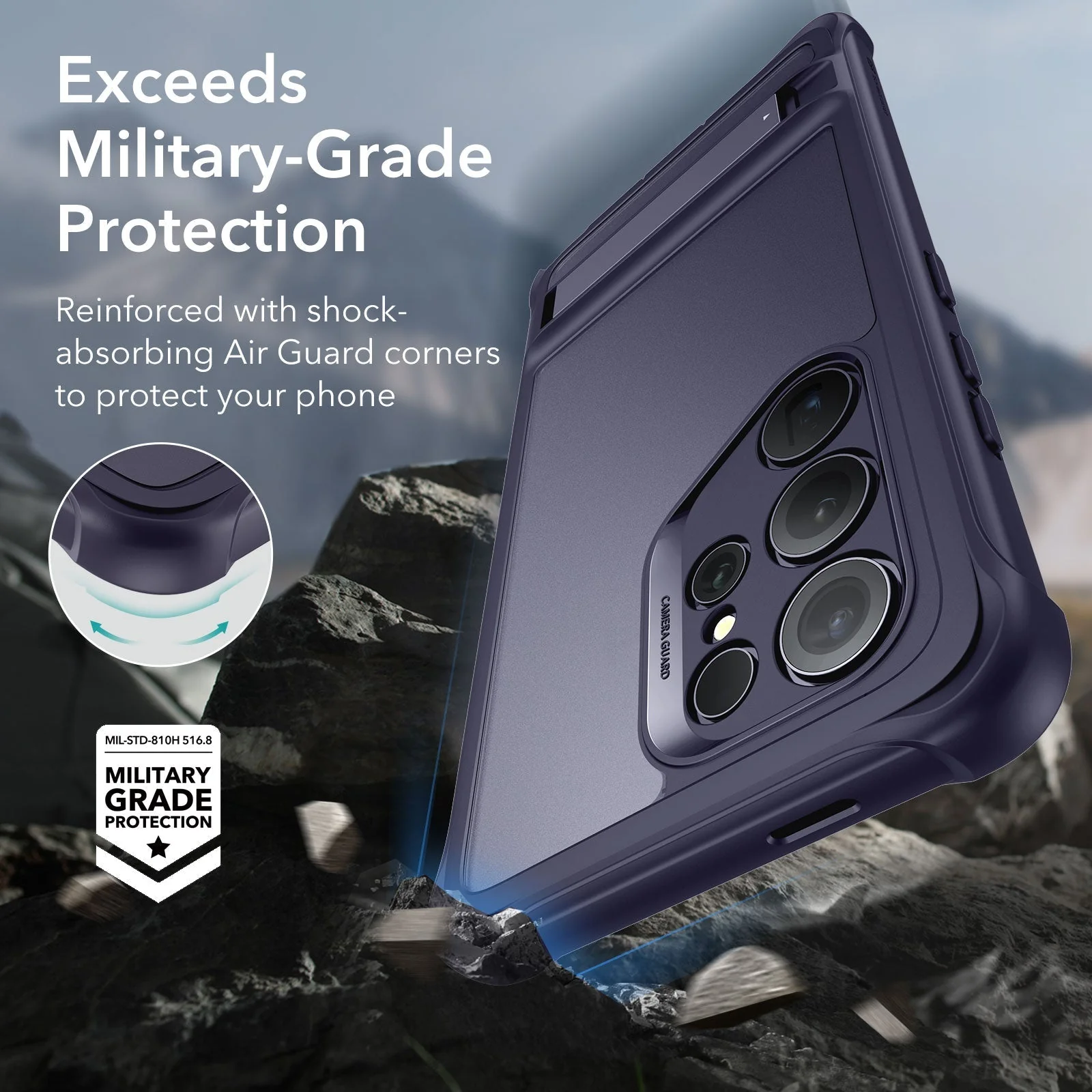 Galaxy S24 Ultra Armor Kickstand Case - Frosted Purple - Image 4