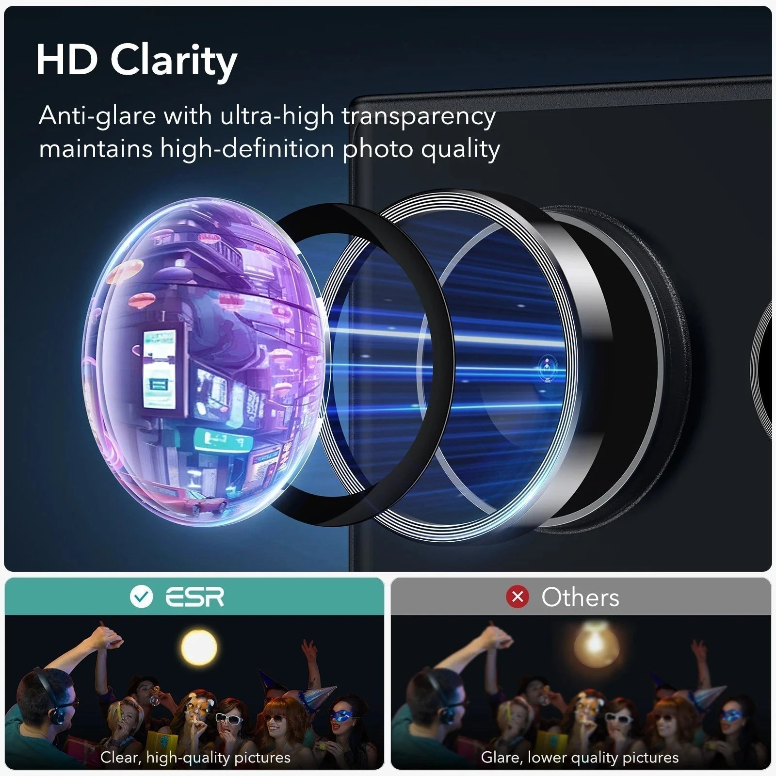 Galaxy S24 Ultra Armorite Camera Lens Protectors Set - Clear - Image 3
