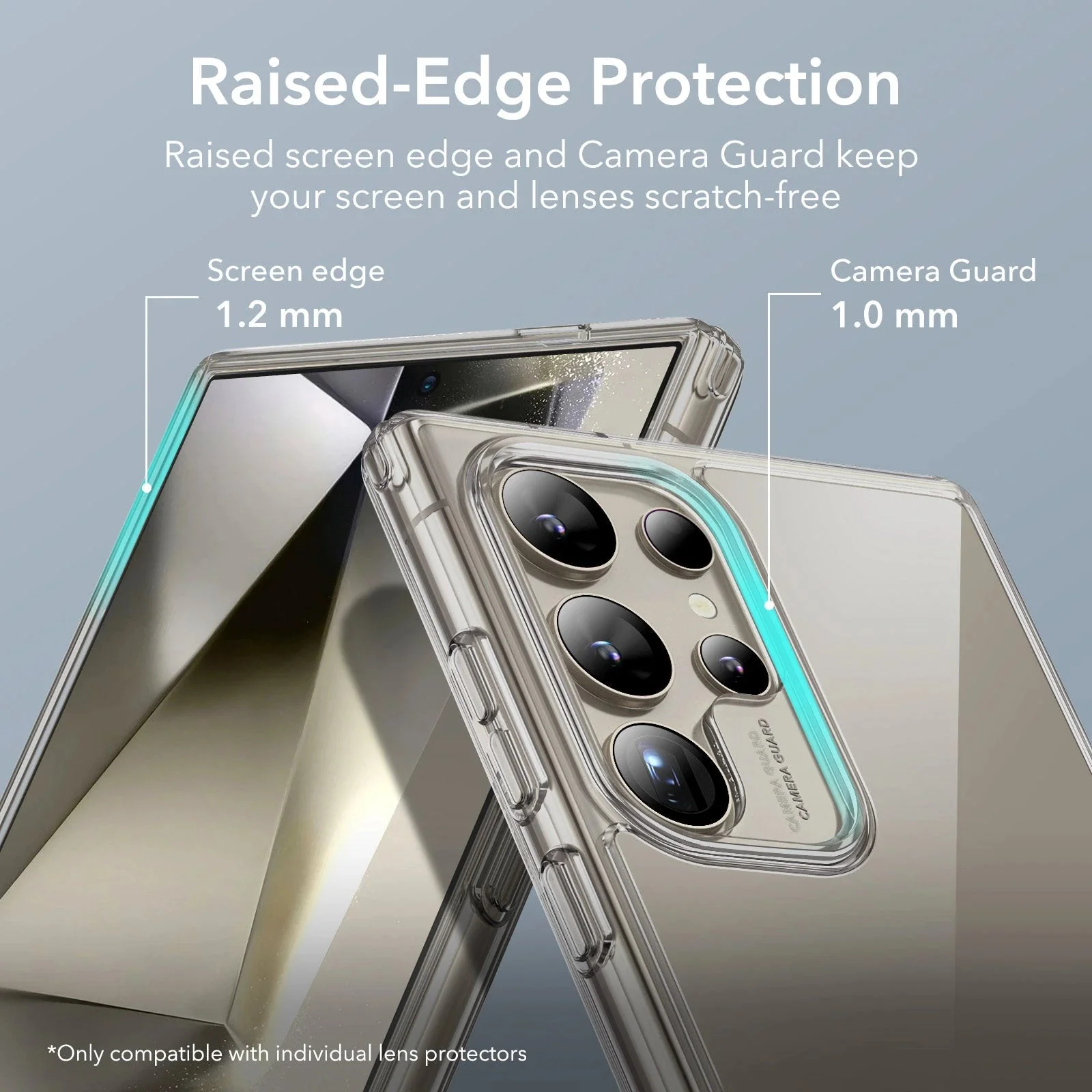 Galaxy S24 Ultra Boost Kickstand Case - Clear Grey - Image 5