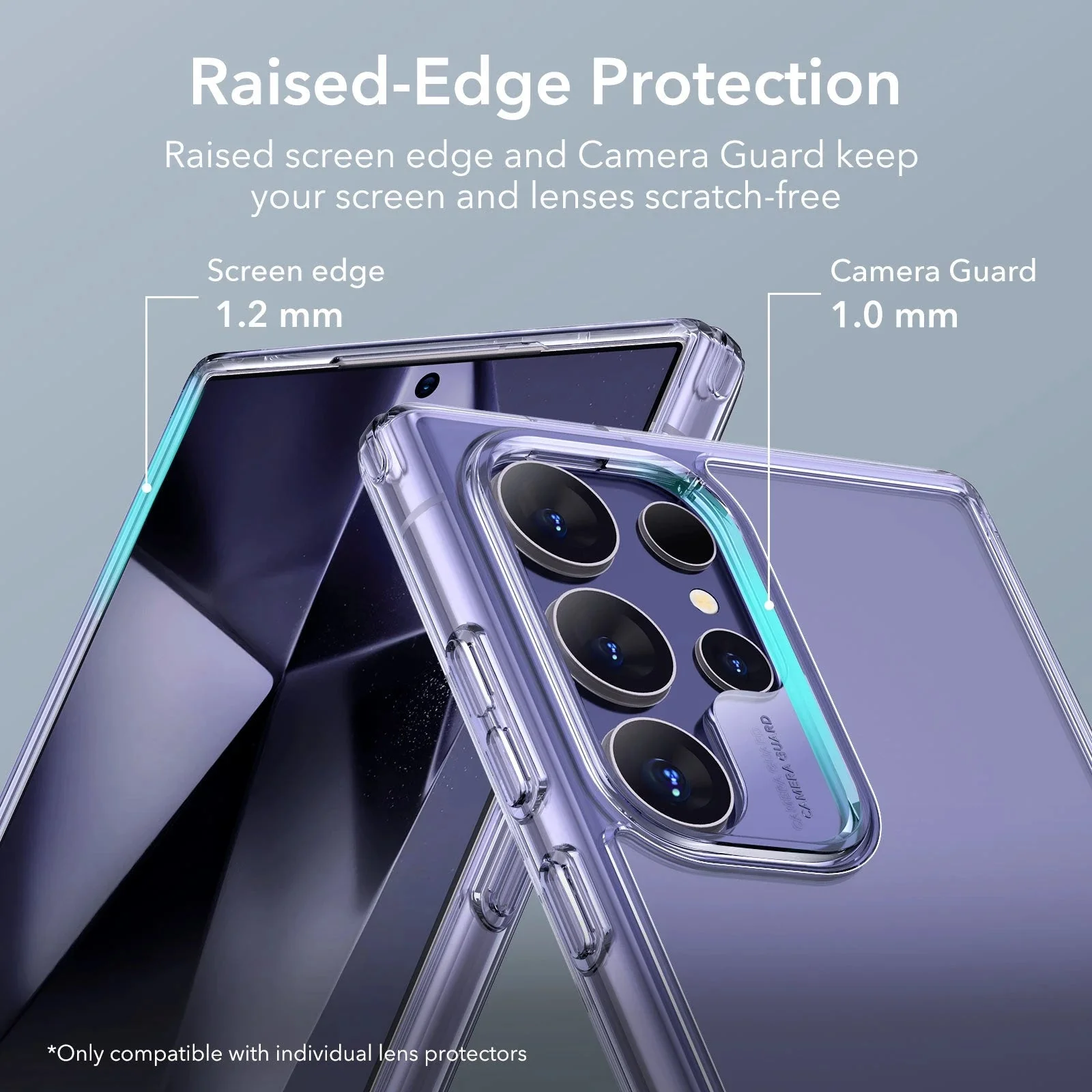 Galaxy S24 Ultra Boost Kickstand Case - Clear Purple - Image 5