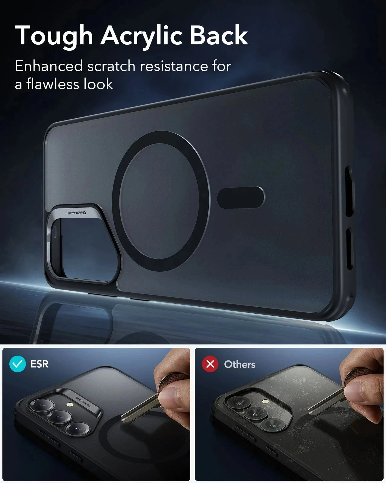 Galaxy S25+ HaloLock Classic Hybrid Case - Clear - Image 5