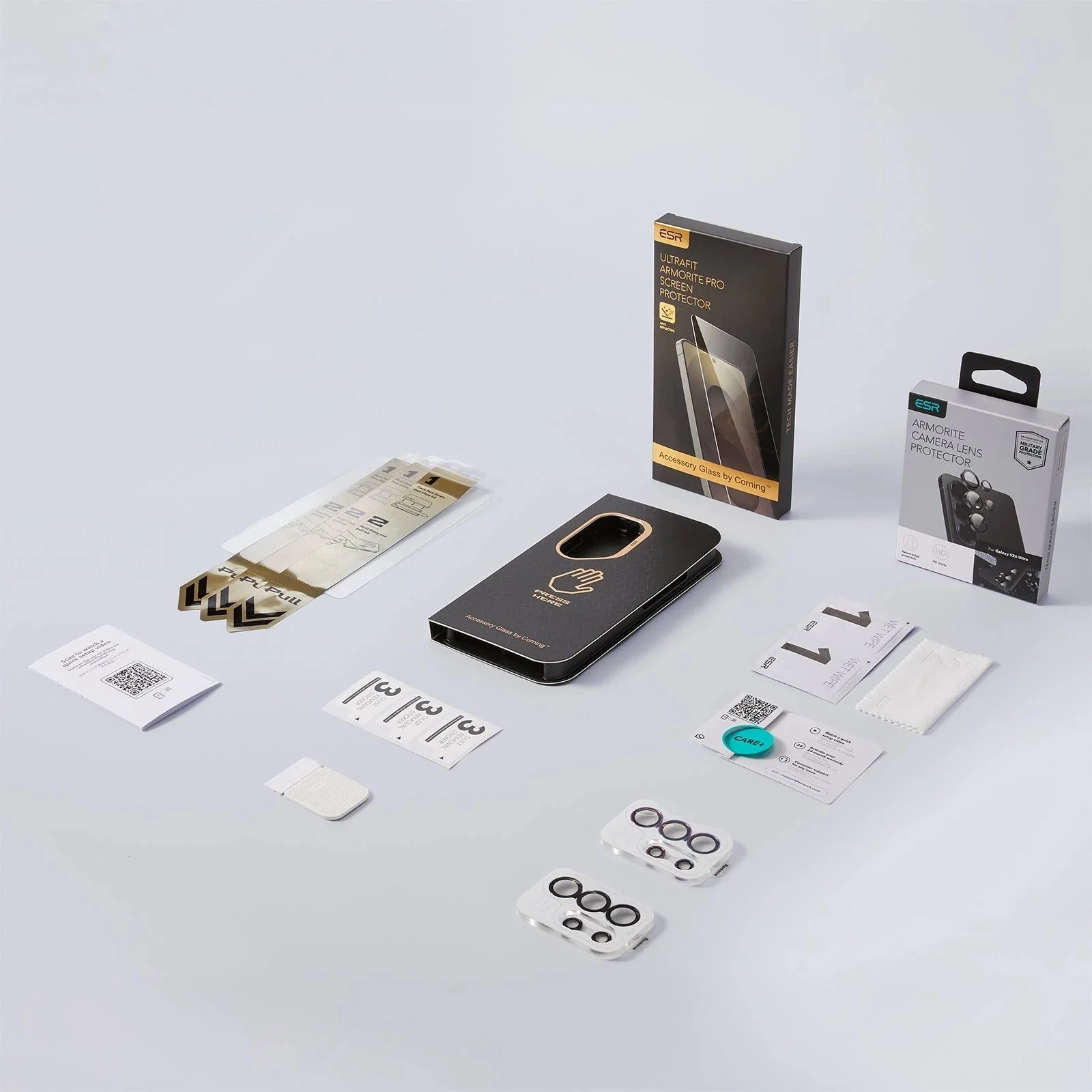 Galaxy S26 Ultra Bundle UltraFit Armorite® Pro Screen Protector and Camera Lens Protector - 3 Pack + 2 Sets - Image 2
