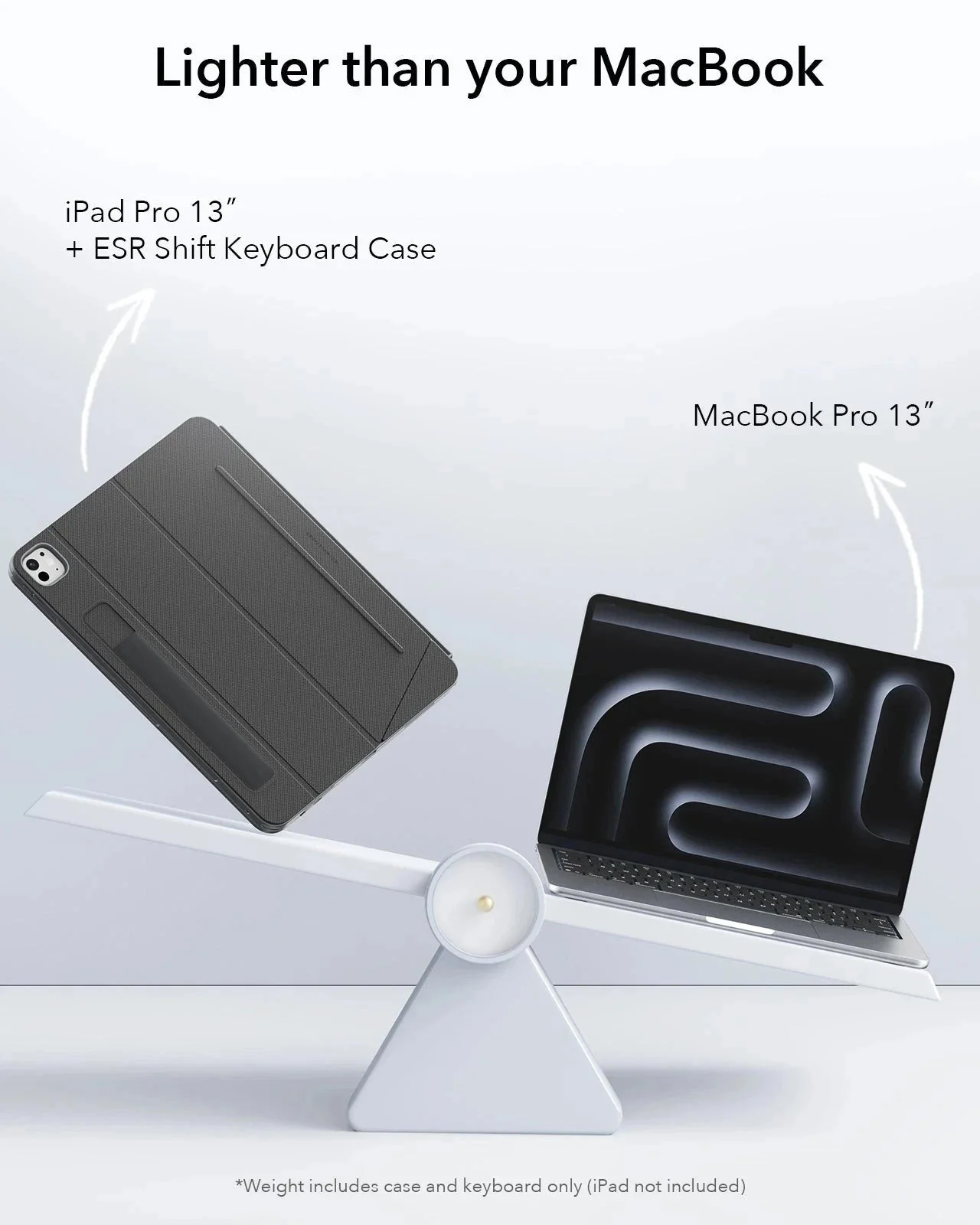 iPad Pro 13" (2025) Bundle Shift Keyboard Case with Geo Digital Pencil   - US Layout - Dark Gray - Image 8