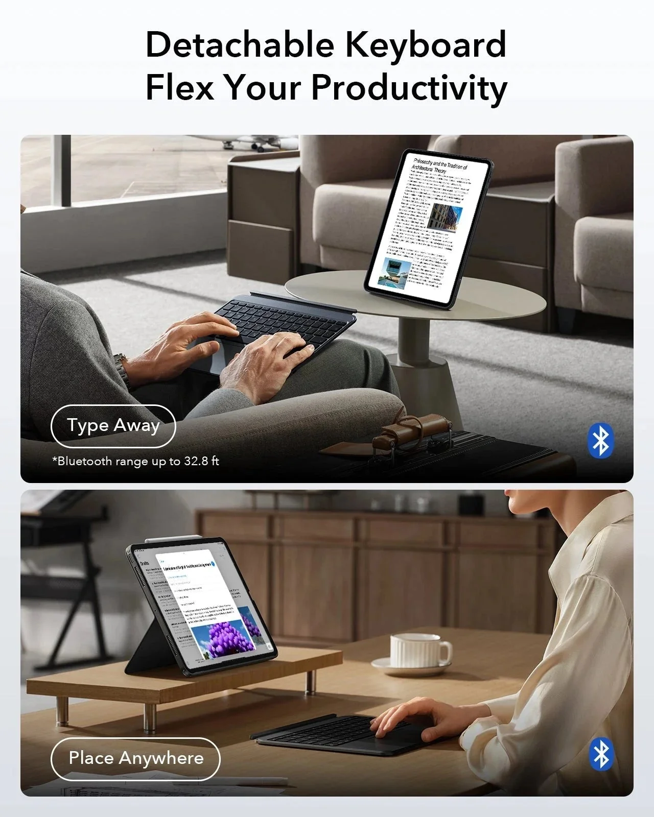 iPad Pro 13" (2025) Bundle Shift Keyboard Case, Geo Digital Pencil, and Screen Protectors - US Layout - Dark Gray - Image 5