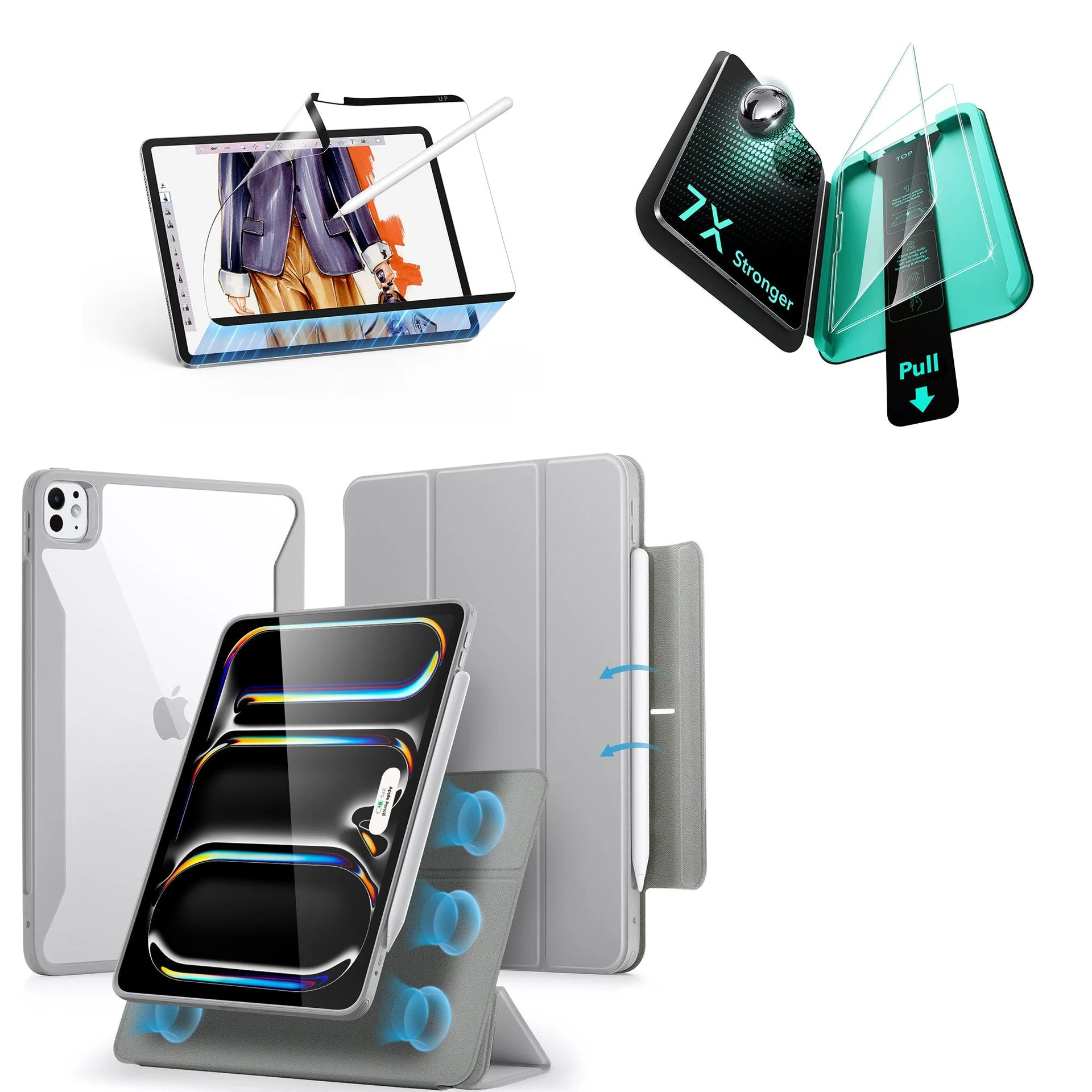 iPad Pro 11ʺ (2025) Rebound Transformation Bundle - Grey