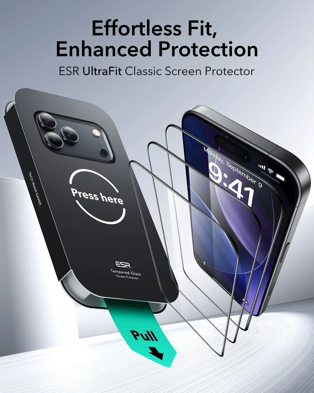 iPhone 17 Pro Max UltraFit Classic Screen Protector - 3 Pack - Image 2