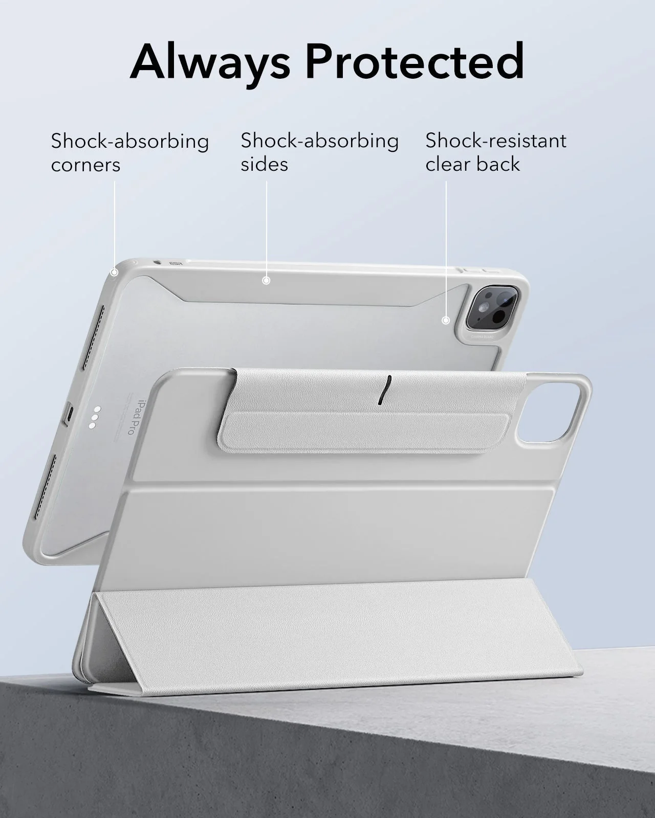 iPad Pro 11ʺ (2025) Rebound Case and Screen Protector Bundle - Brilliant White - Image 7