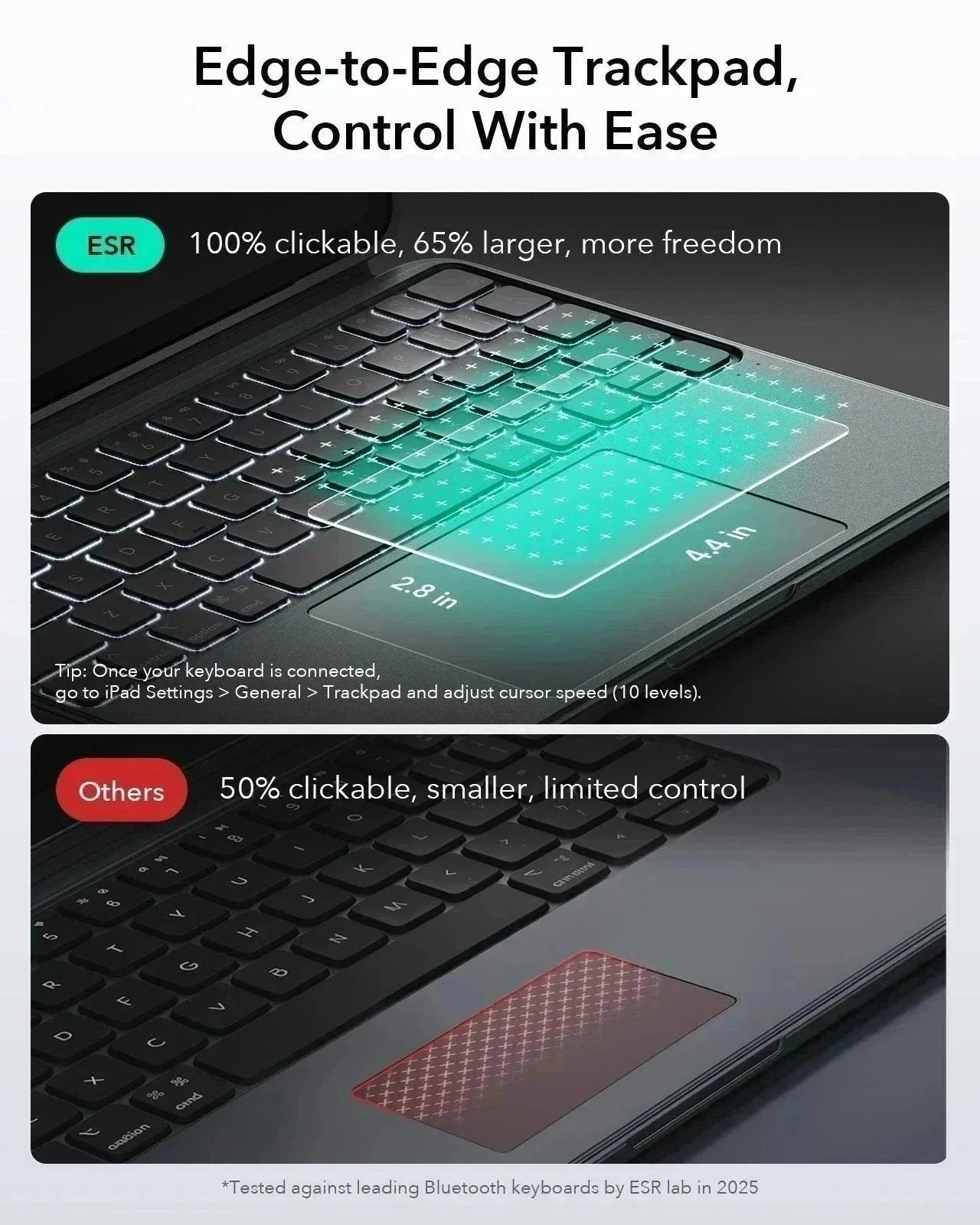 iPad 11″ (A16) 2025 Bundle: Shift Tastaturhülle & Armorite Displayschutz - DE Layout - Dark Gray - Image 7