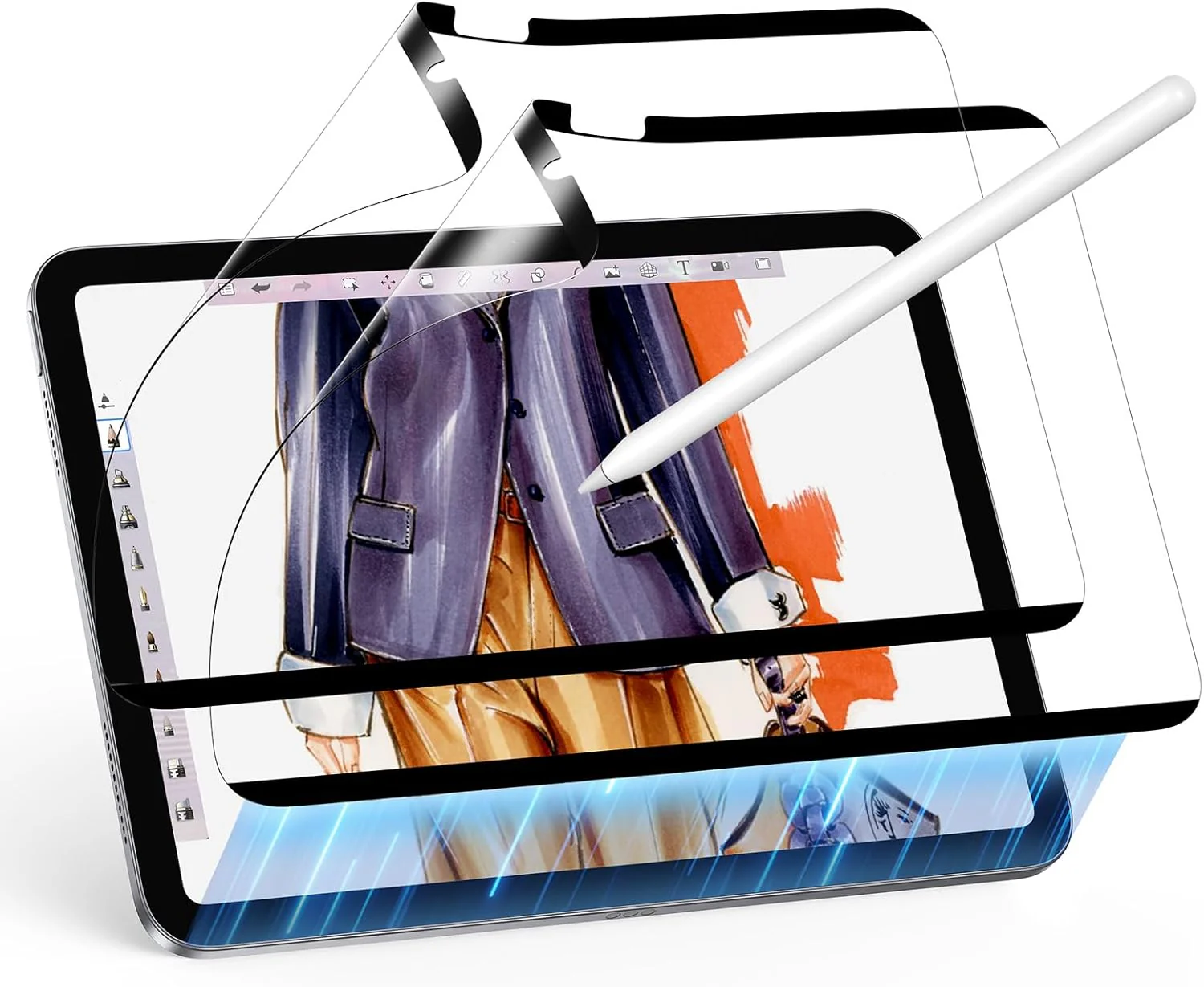 iPad 10th Generation Paper-Feel Magnetic Screen Protector - 2 Pack