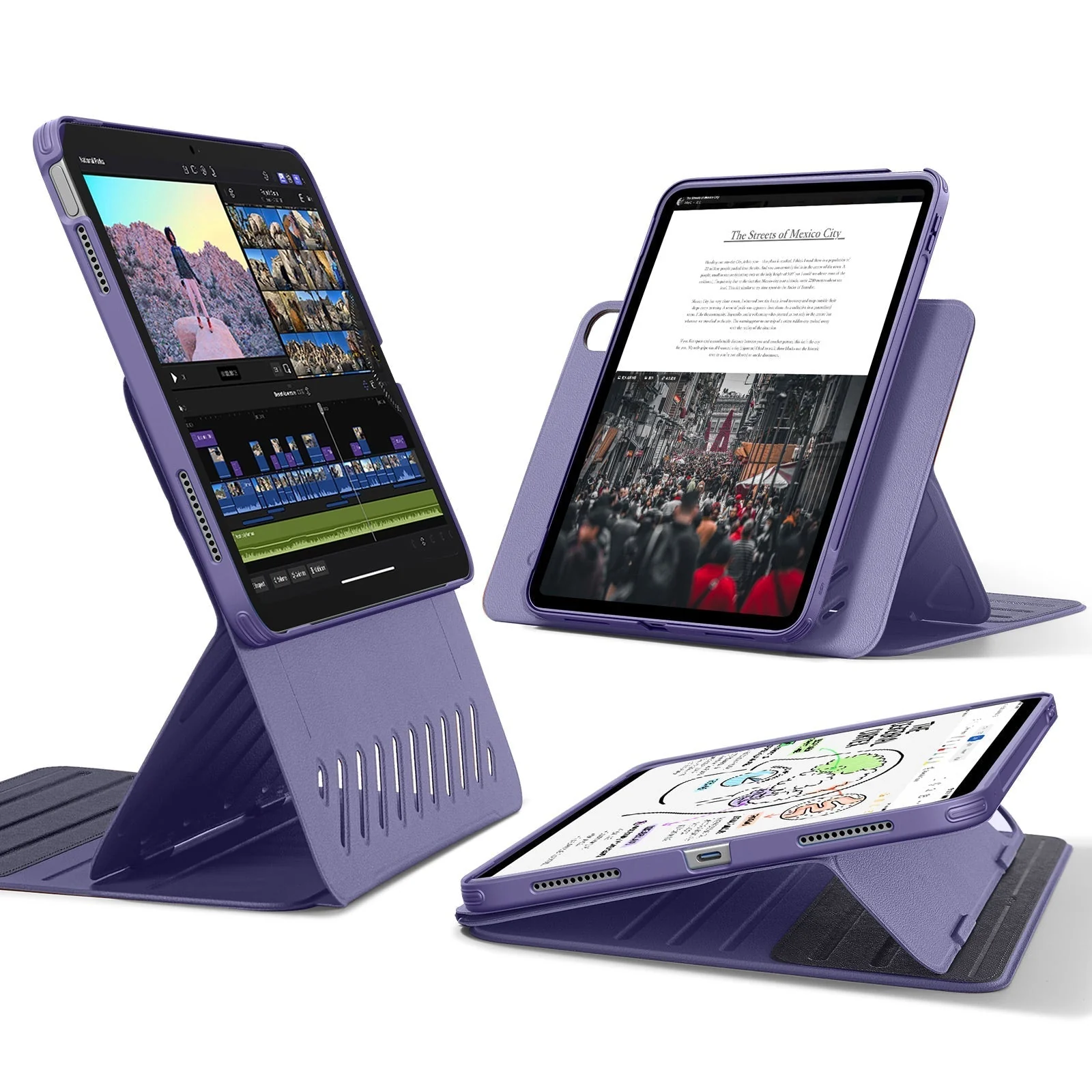 iPad 10th Generation Shift Magnetic Case - Purple
