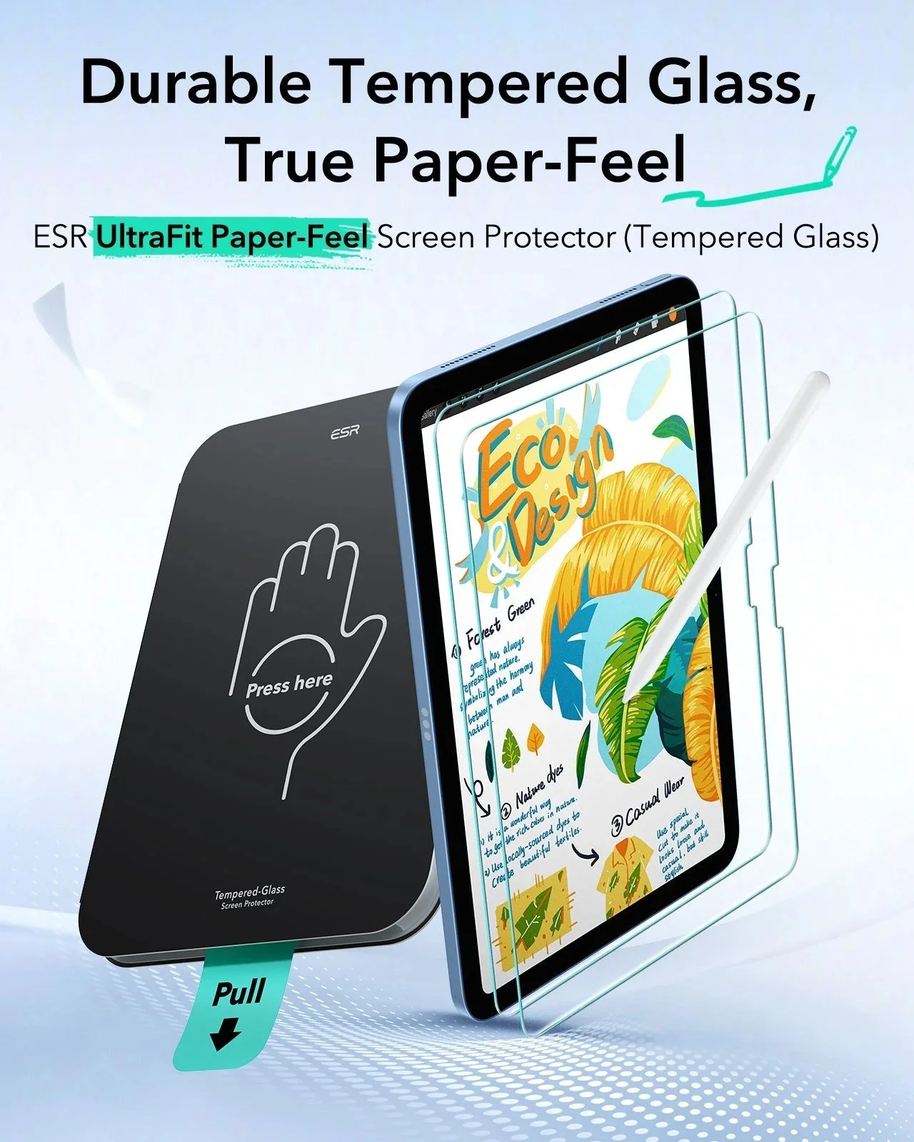 iPad 10th Generation UltraFit Classic Paper-Feel Screen Protector – 2 Pack - Image 3