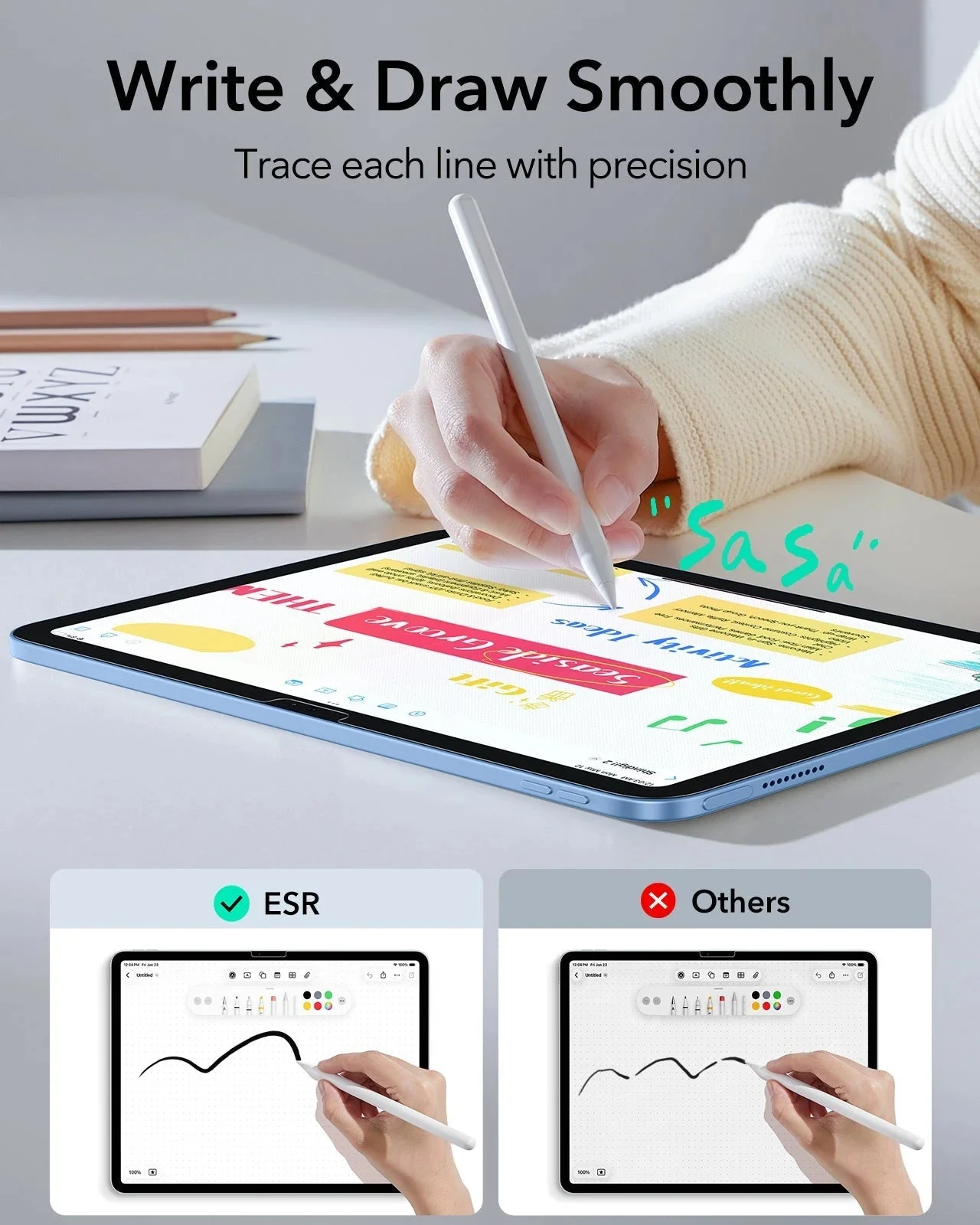 iPad 10th Generation UltraFit Classic Paper-Feel Screen Protector – 2 Pack - Image 4