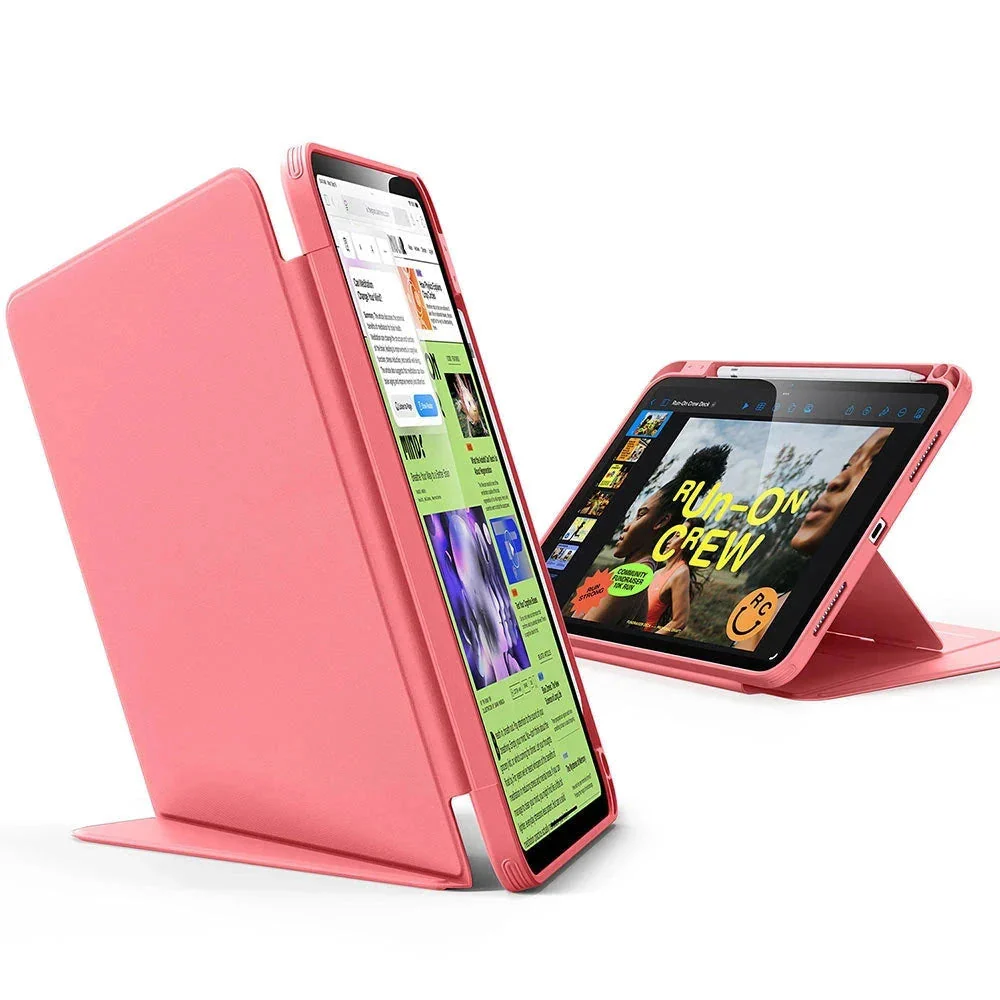 iPad 11" (A16, 2025) Flip Magnetic Case with Pencil Holder - Red - Image 3