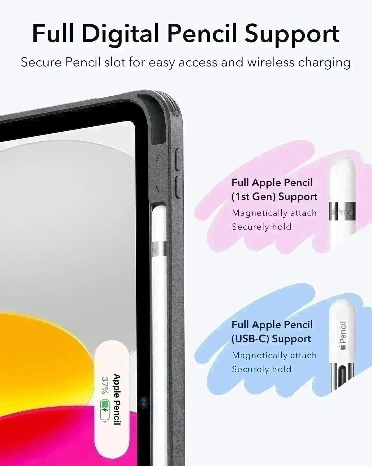 iPad 11" (A16, 2025) Flip Magnetic Case with Pencil Holder - Red - Image 9