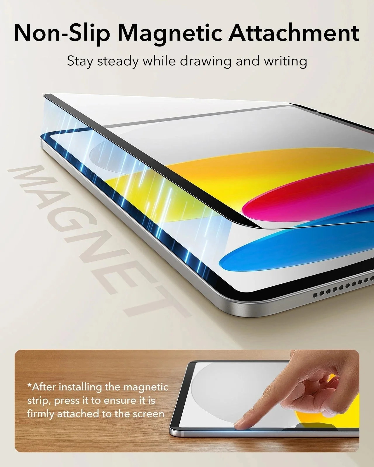 iPad 11" (A16, 2025) Paper-Feel Magnetic Screen Protector Set - 1 Paper-Feel Magnetic + 2 UltraFit Classic - Image 7