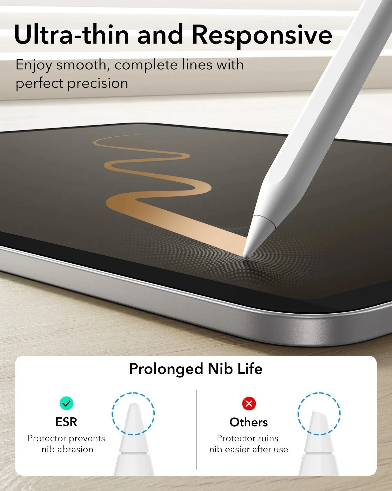 iPad 11" (A16, 2025) Paper-Feel Magnetic Screen Protector Set - 1 Paper-Feel Magnetic + 2 UltraFit Classic - Image 9