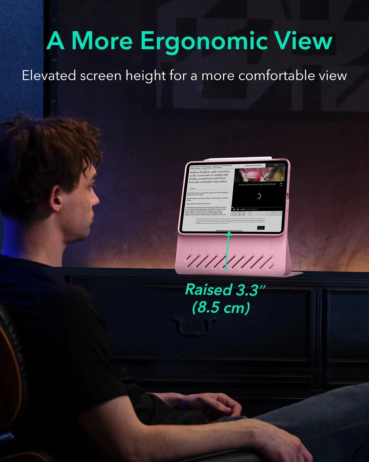 iPad 11" (A16, 2025) Shift Magnetic Case - Pink - Image 5