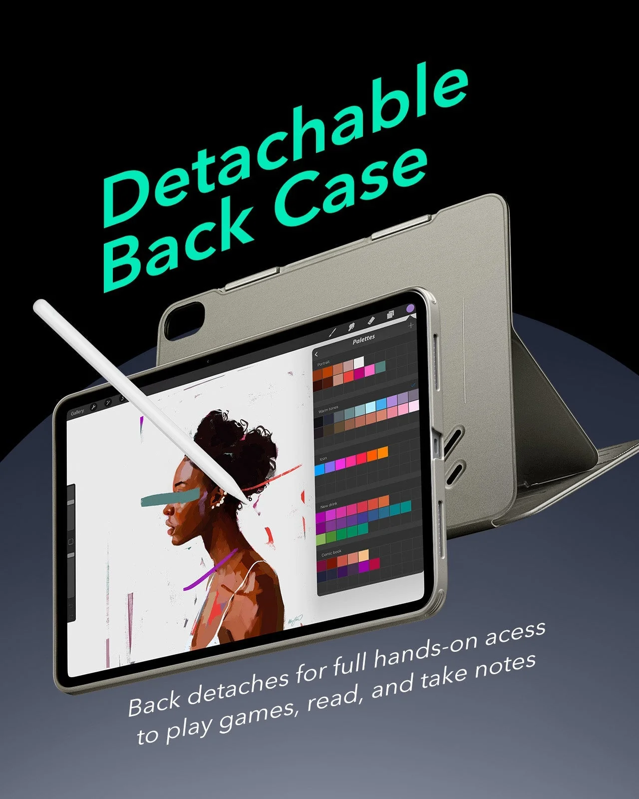 iPad 11" (A16, 2025) Shift Magnetic Case - Titanium - Image 7