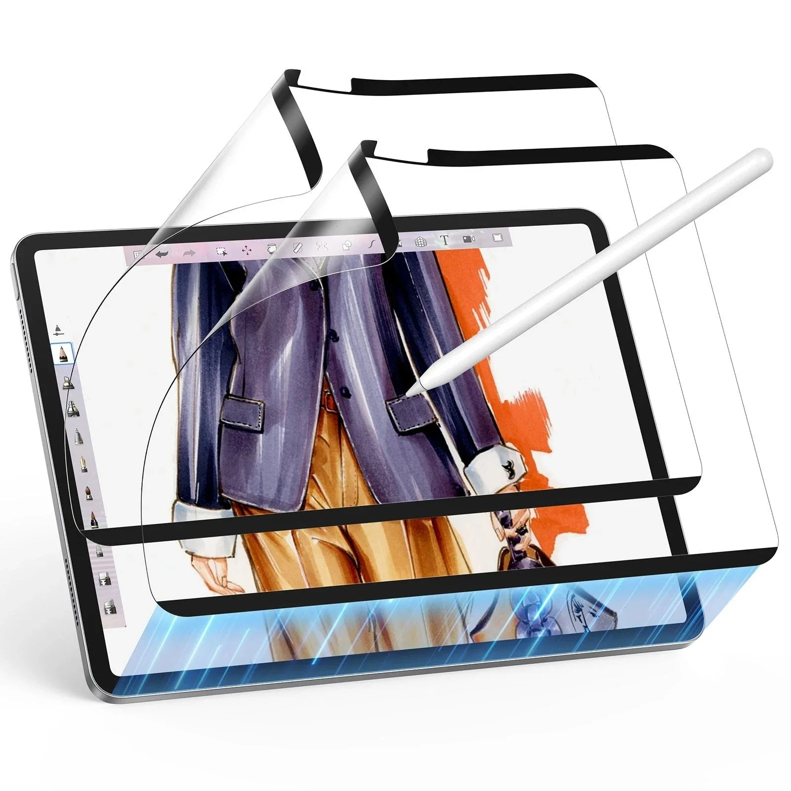 iPad Air 11" (2024) Paper-Feel Magnetic Screen Protector - 2 Pack