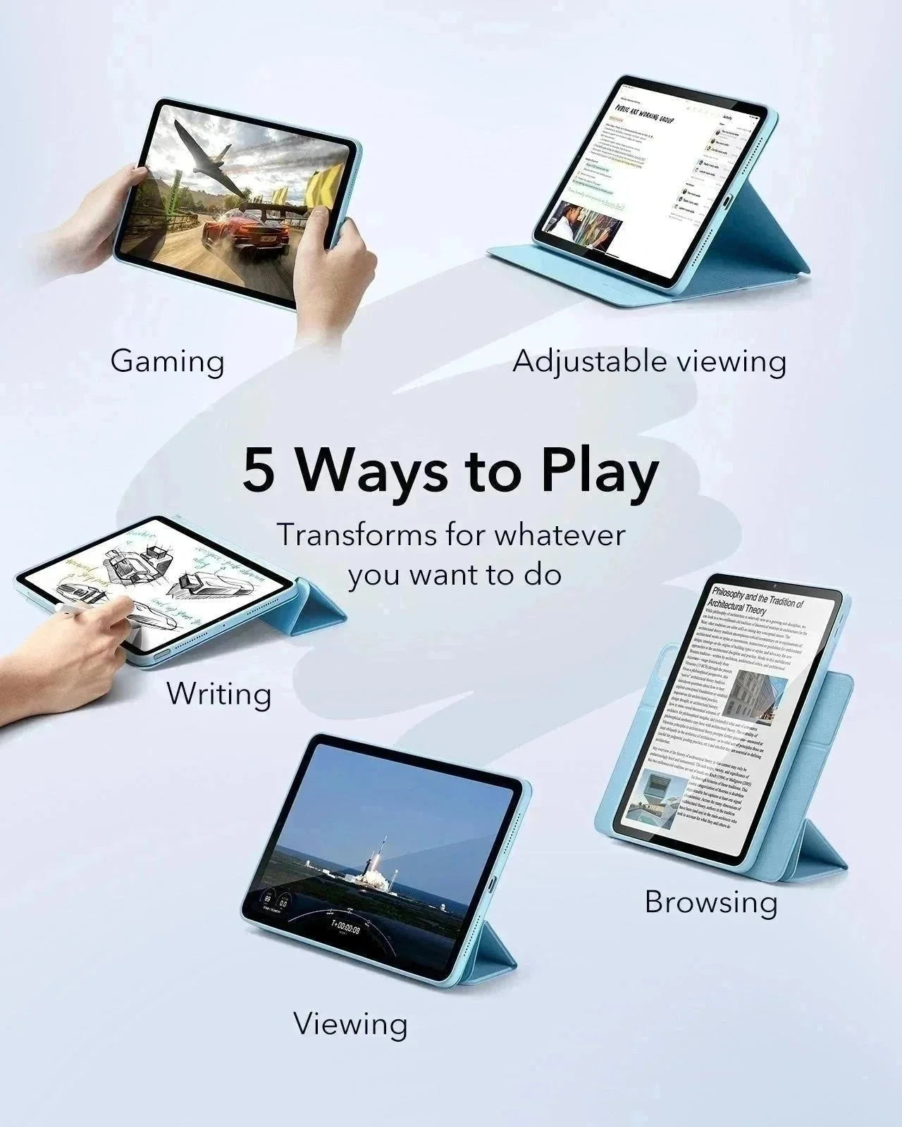 iPad Air 11ʺ (2024) Rebound Transformation Bundle - Sky Blue - Image 3
