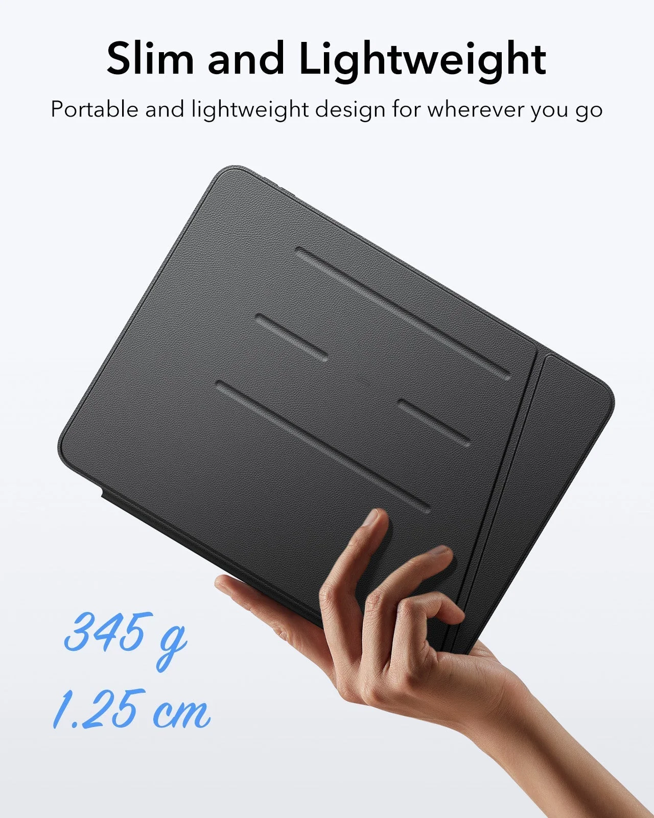 iPad Air 11" (2025) Flip Magnetic Case with Pencil Holder - Navy Blue - Image 8