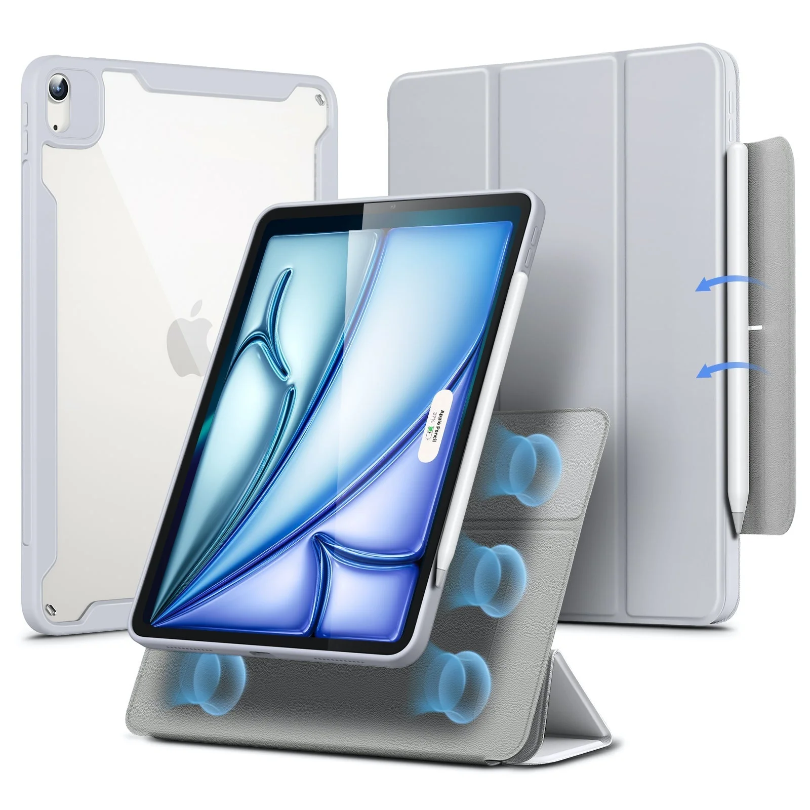 iPad Air 11" (2025) Rebound Hybrid Case 360 - Grey