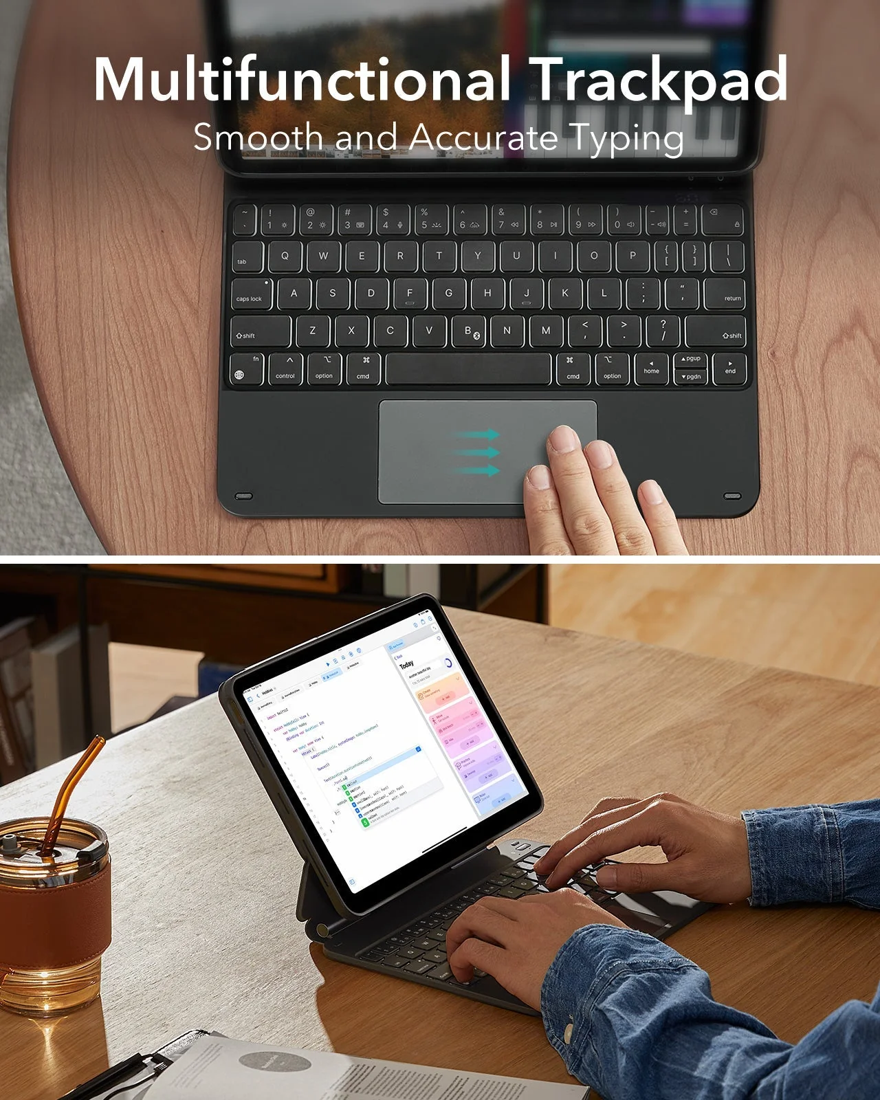 iPad Air 11” (2025) Rebound Magnetic Keyboard Case 360 - US Layout-Purple - Image 6