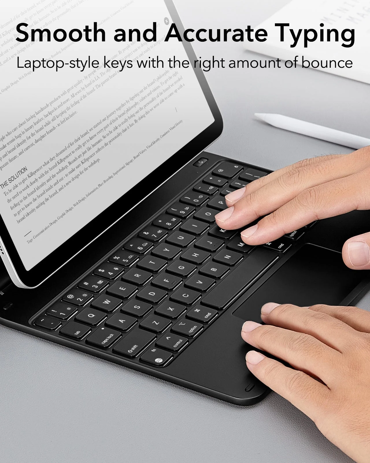 iPad Air 11” (2025) Rebound Magnetic Keyboard Case - US Layout-Purple - Image 6