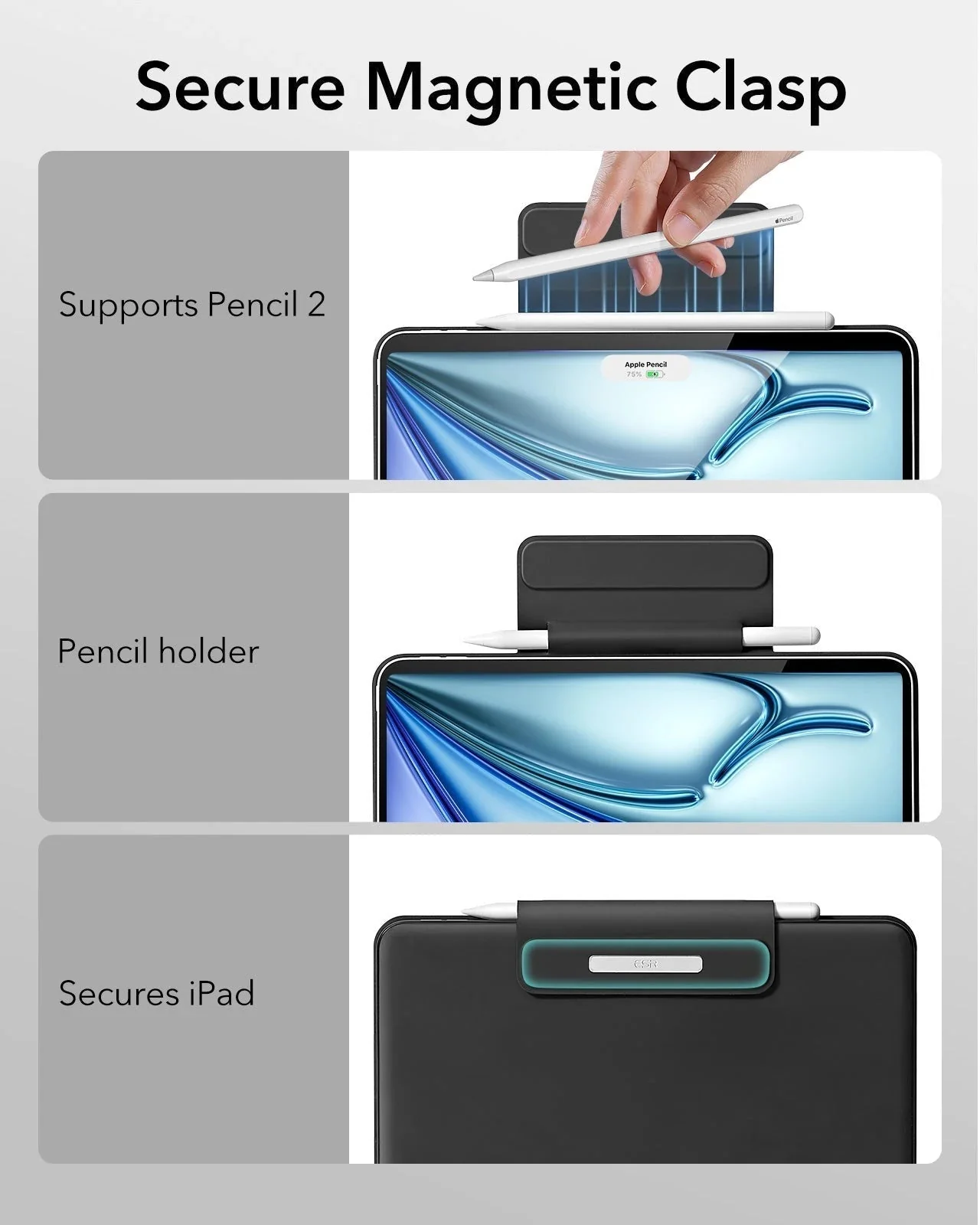 iPad Air 11” (2025) Rebound Magnetic Keyboard Case - US Layout-Purple - Image 8