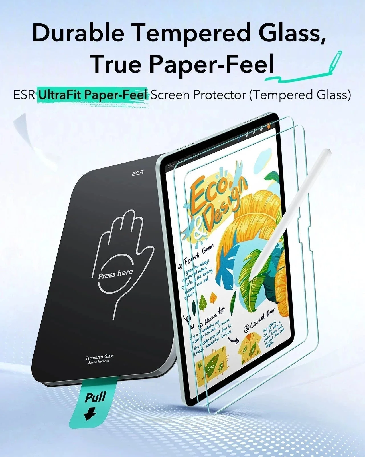 iPad Air 11" (M4) 2026 UltraFit Classic Paper-Feel Screen Protector – 2 Pack - Image 3