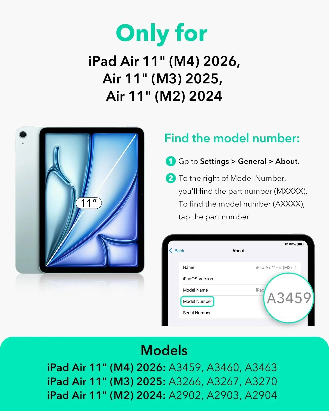 iPad Air 11" (M4) 2026 Paper-Feel Magnetic Screen Protector - 1 Pack - Image 2