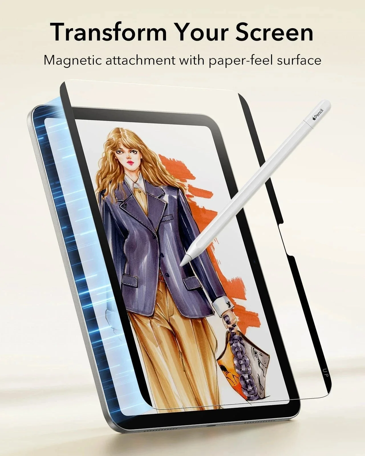iPad Air 11" (M4) 2026 Paper-Feel Magnetic Screen Protector - 1 Pack - Image 3